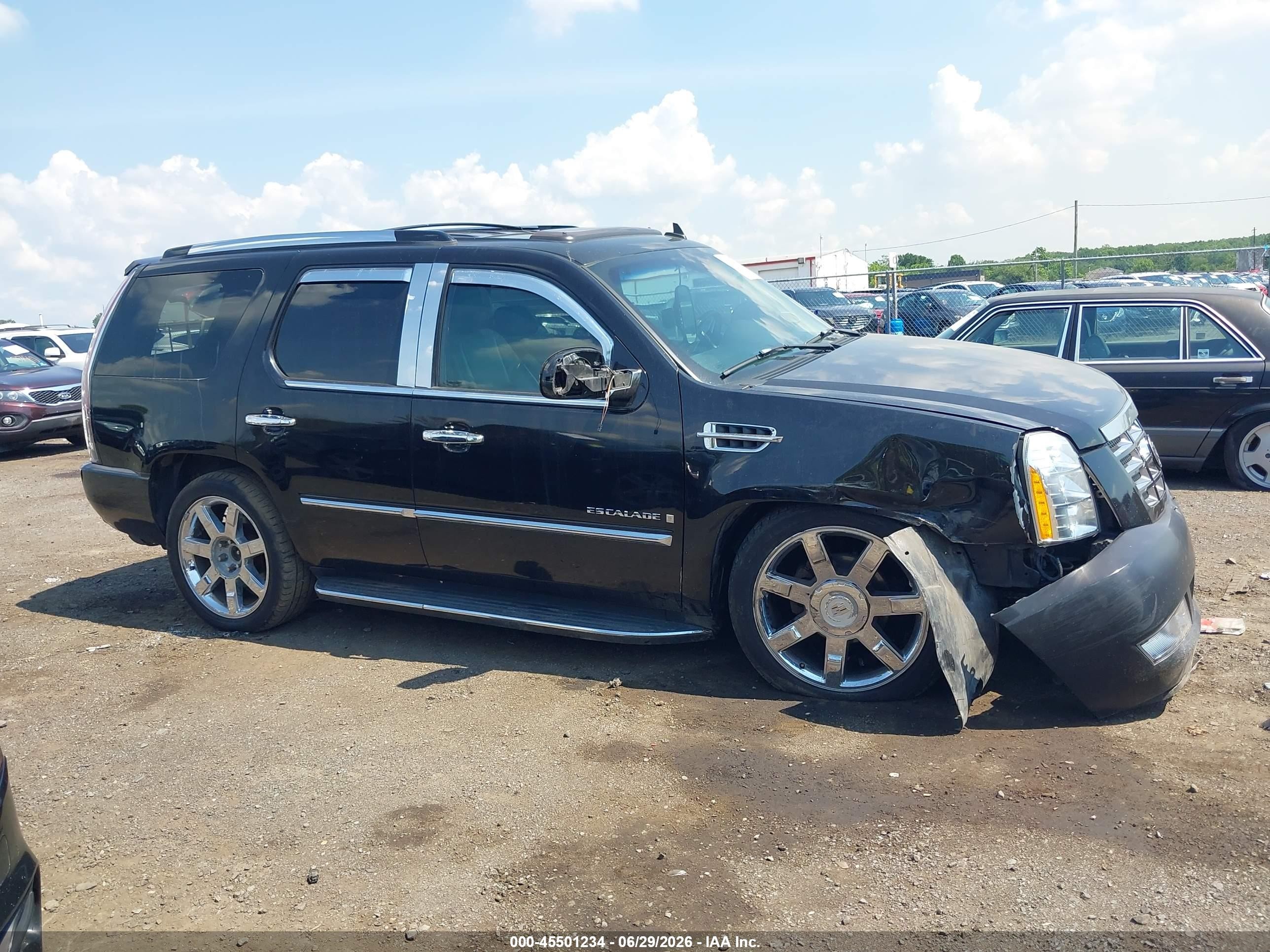 2007 Cadillac Escalade   Black vin: 1GYFK63897R297911