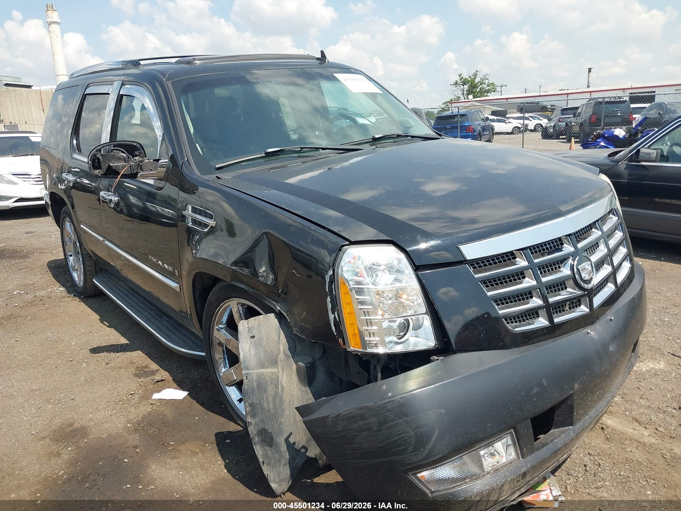 2007 Cadillac Escalade   Black vin: 1GYFK63897R297911