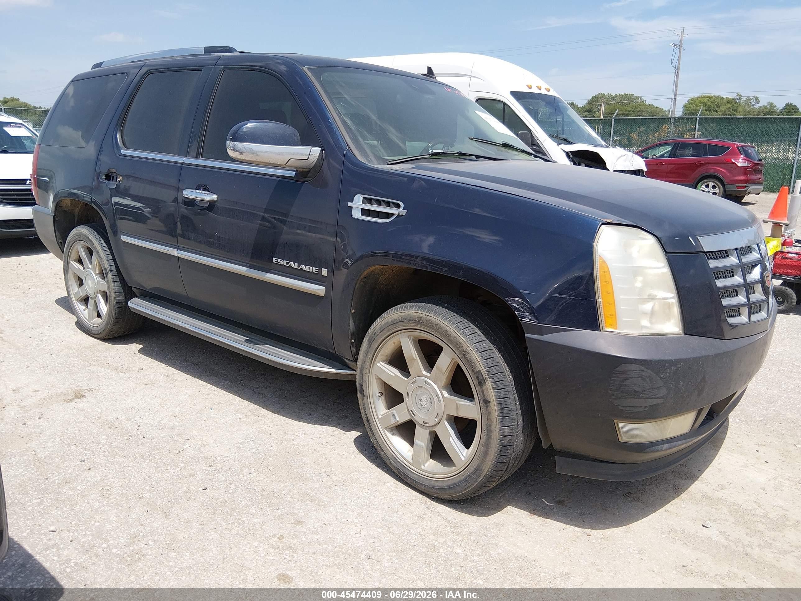 2007 Cadillac Escalade   Black vin: 1GYFK638X7R347439