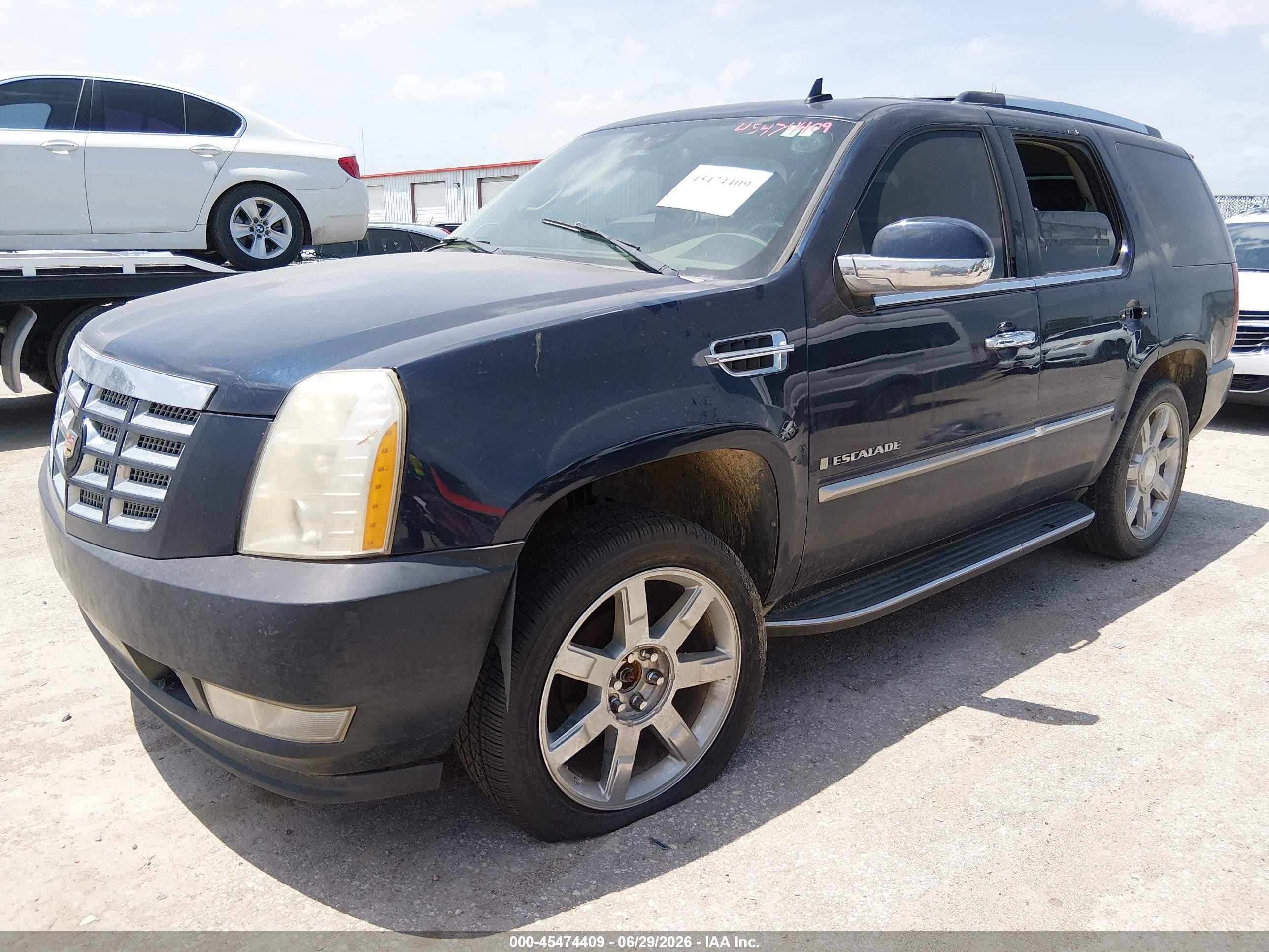 2007 Cadillac Escalade   Черный vin: 1GYFK638X7R347439