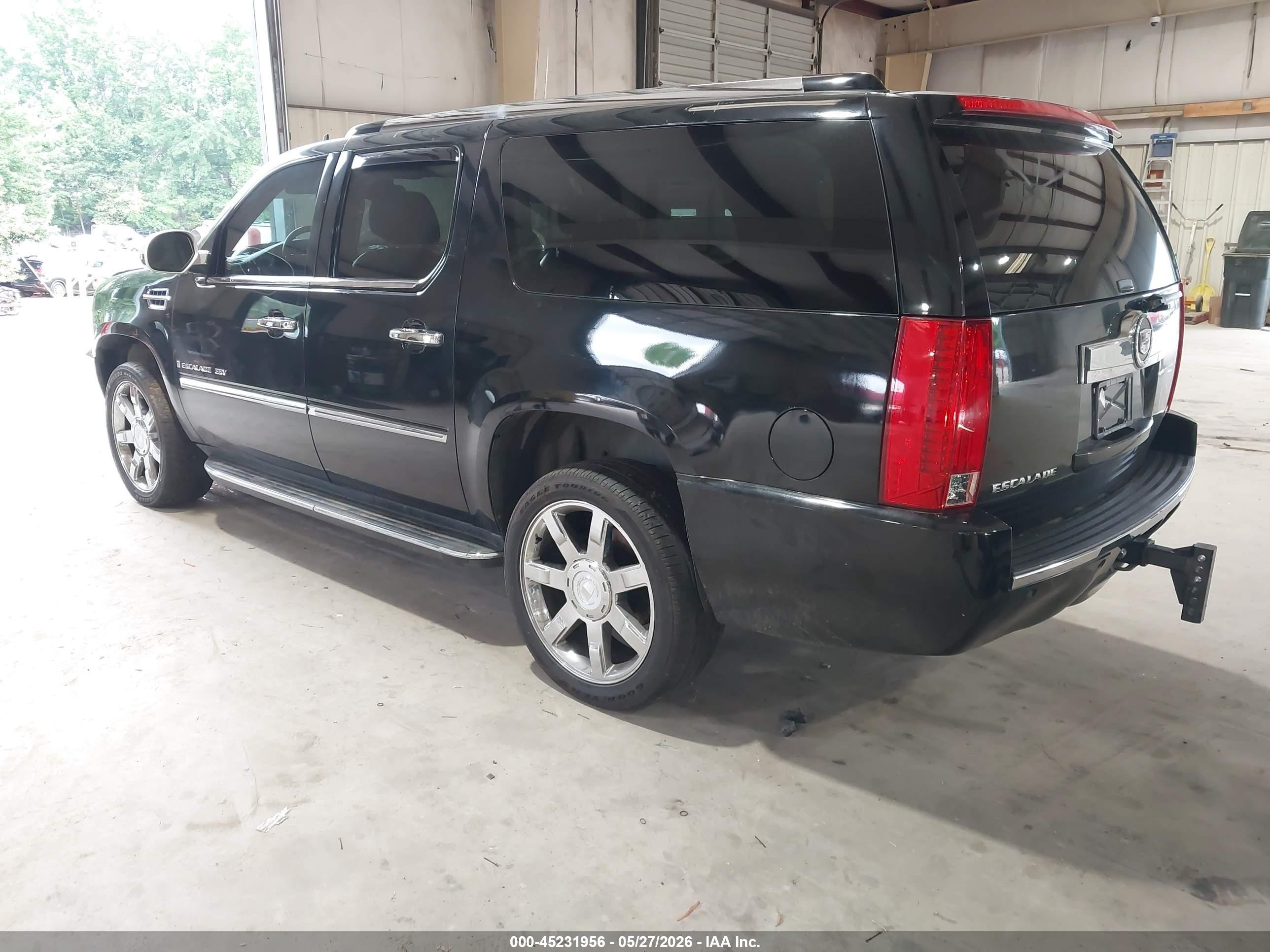 2007 Cadillac Escalade Esv Standard Black vin: 1GYFK66817R246396