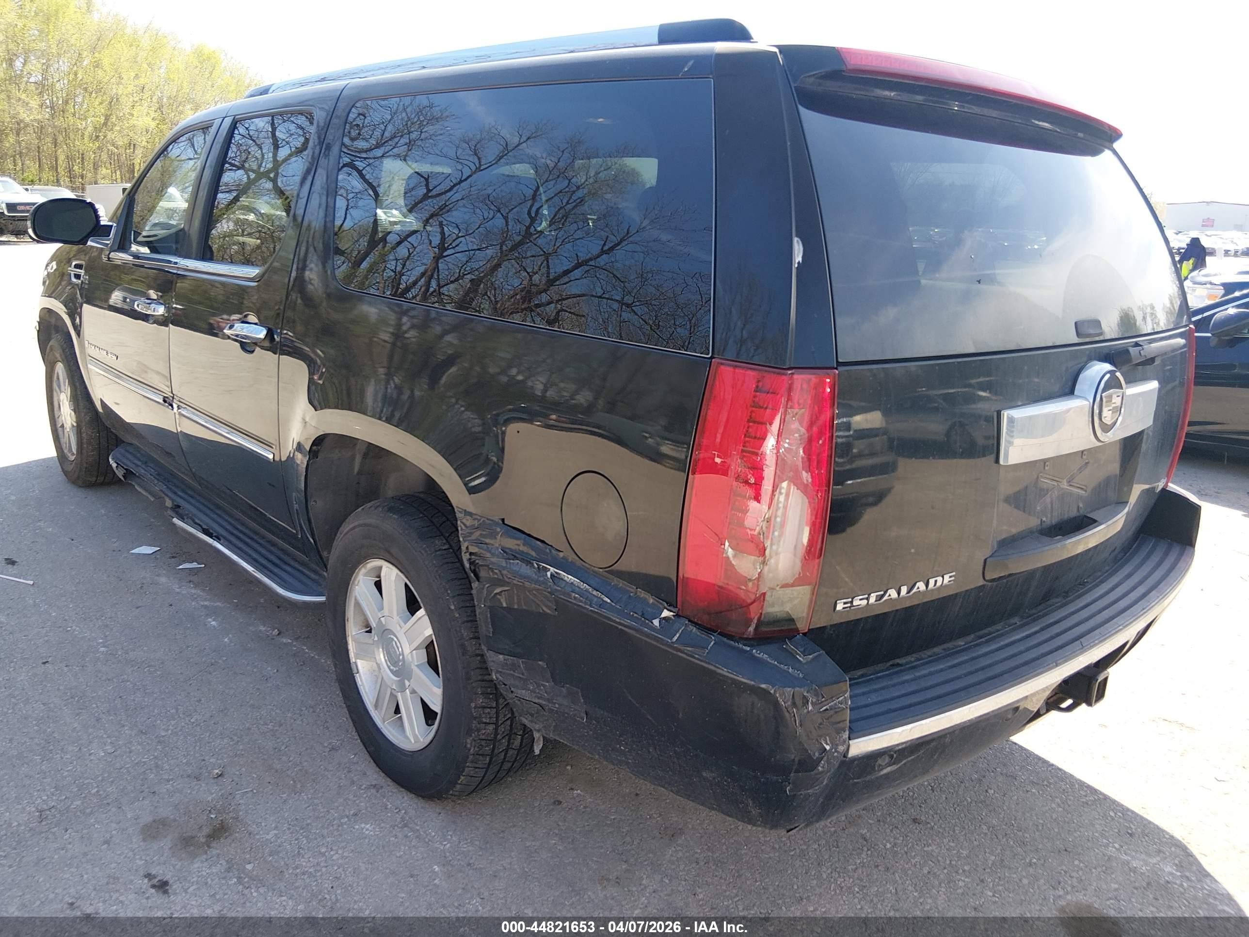 2007 Cadillac Escalade Esv Standard Черный vin: 1GYFK66827R191246