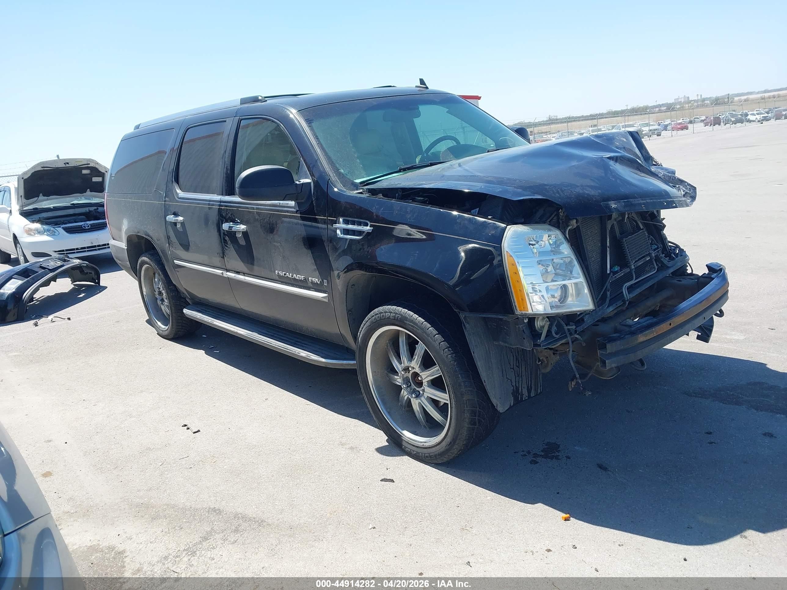 2007 Cadillac Escalade Esv Standard Черный vin: 1GYFK66827R321851