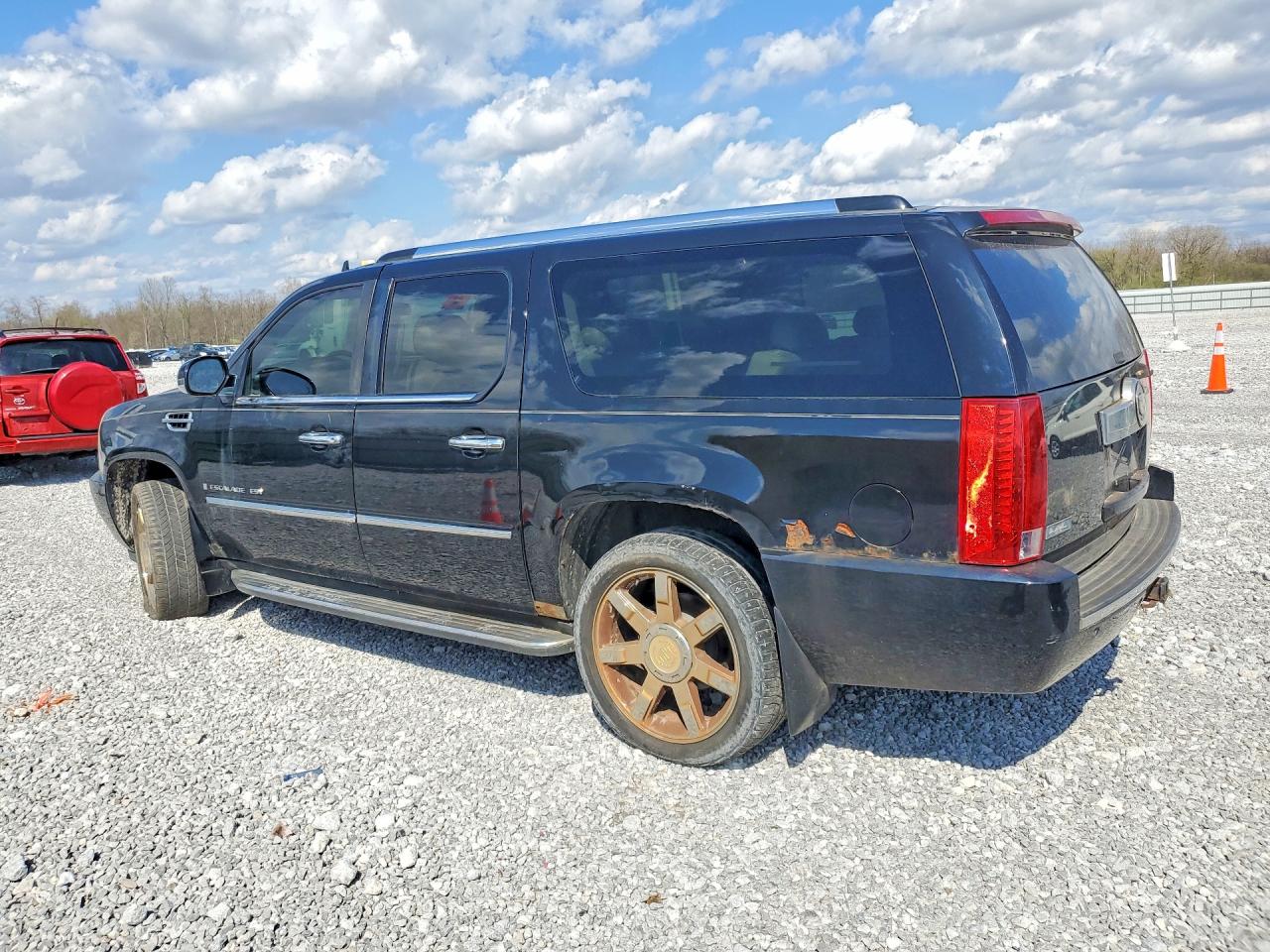 2008 Cadillac Escalade Esv Black vin: 1GYFK66828R106875