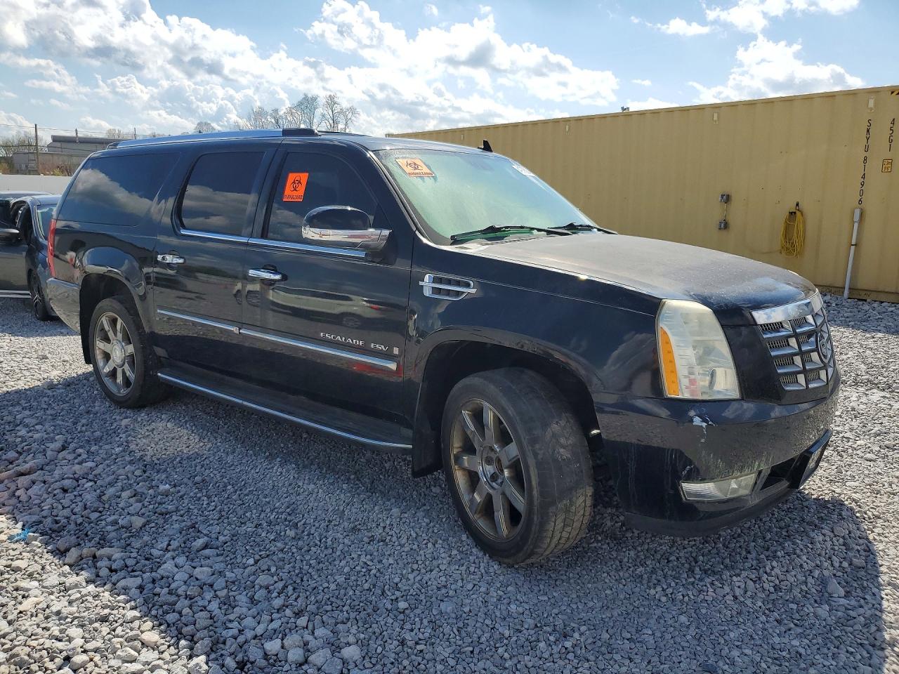 2008 Cadillac Escalade Esv Black vin: 1GYFK66828R106875