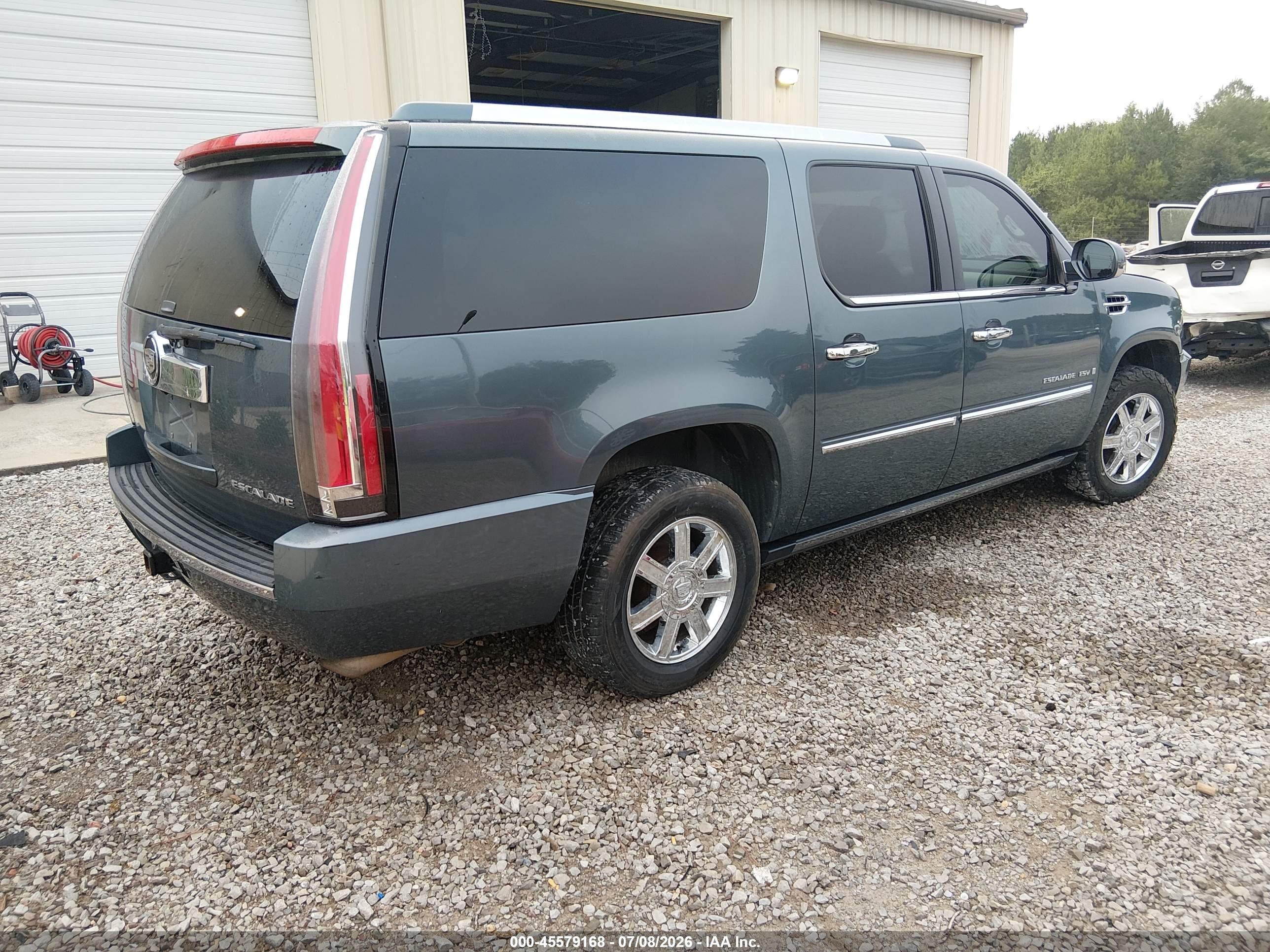 2008 Cadillac Escalade Esv   Gray vin: 1GYFK66828R189014