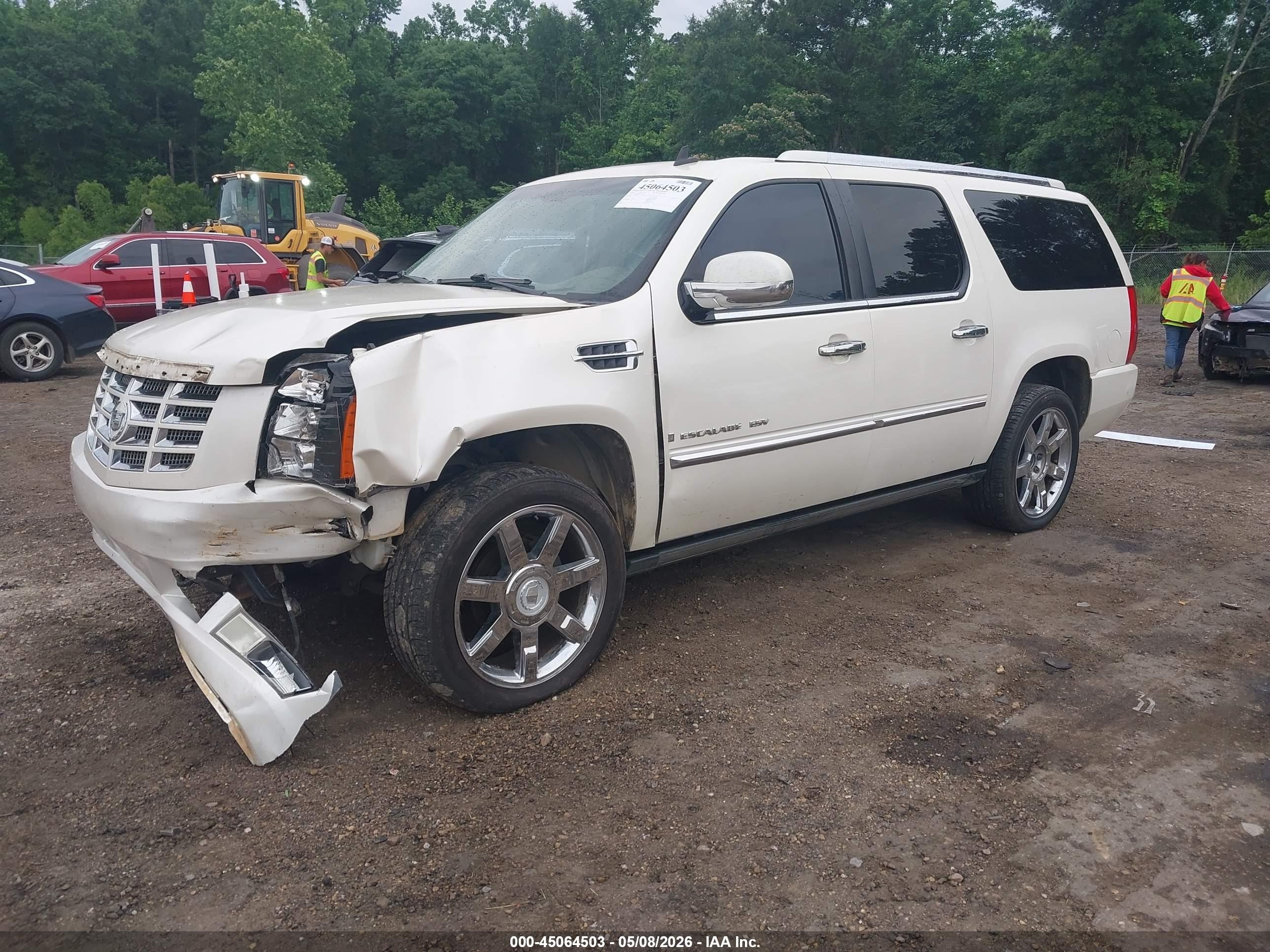 2008 Cadillac Escalade Esv Standard White vin: 1GYFK66828R263290