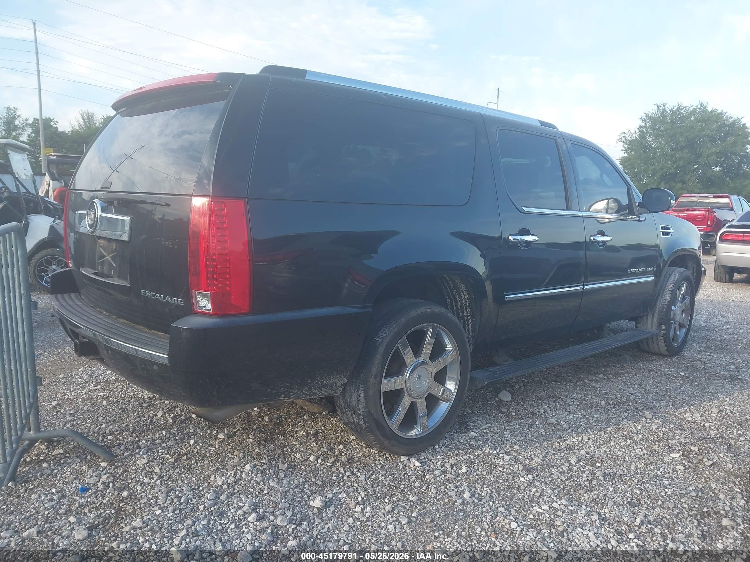 2008 Cadillac Escalade Esv Standard Black vin: 1GYFK66838R269650