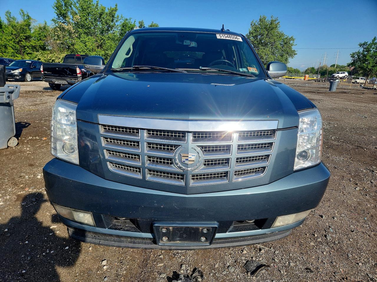 2008 Cadillac Escalade Esv Blue vin: 1GYFK66848R167659