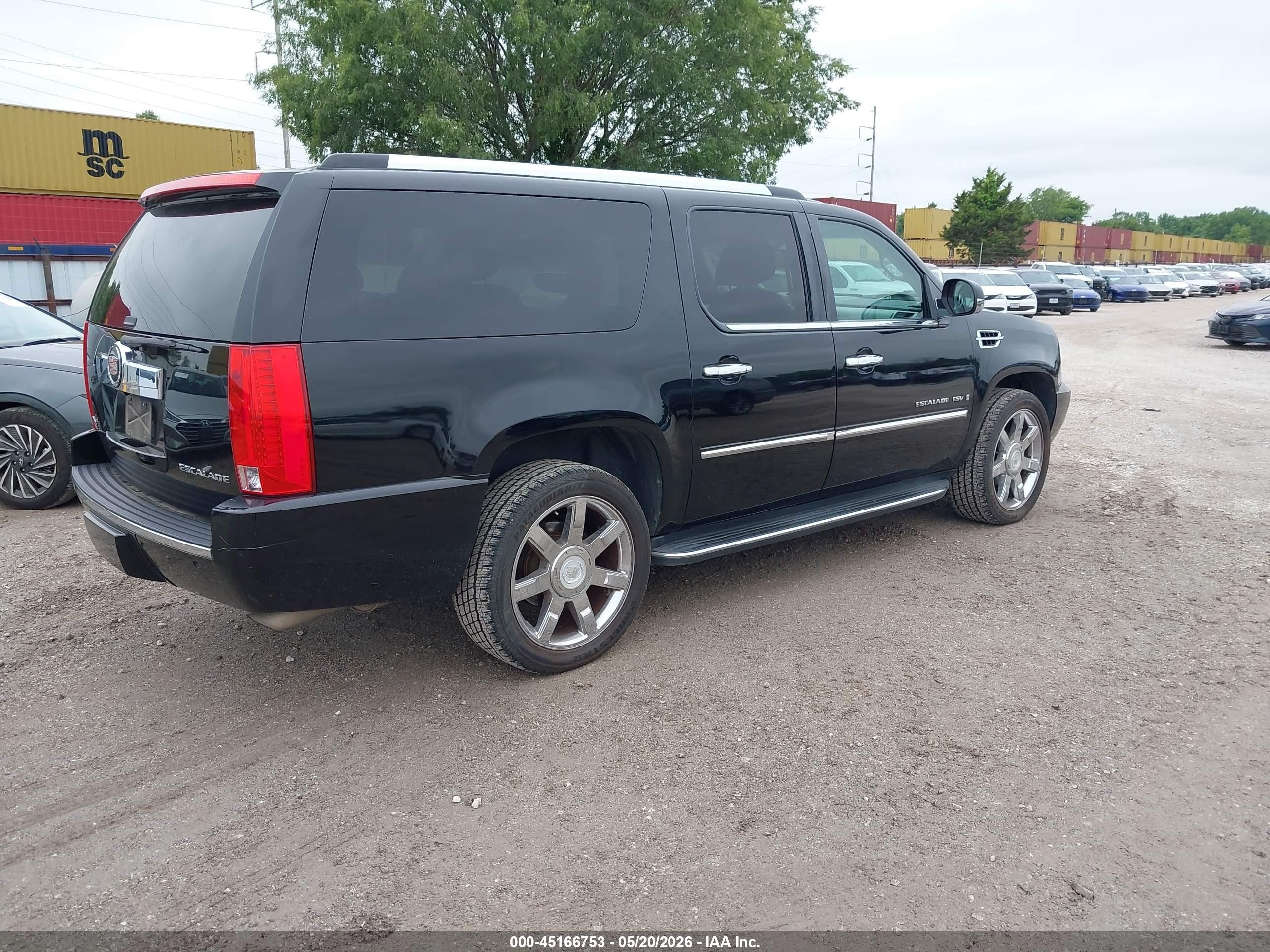 2008 Cadillac Escalade Esv Standard Black vin: 1GYFK66848R238648