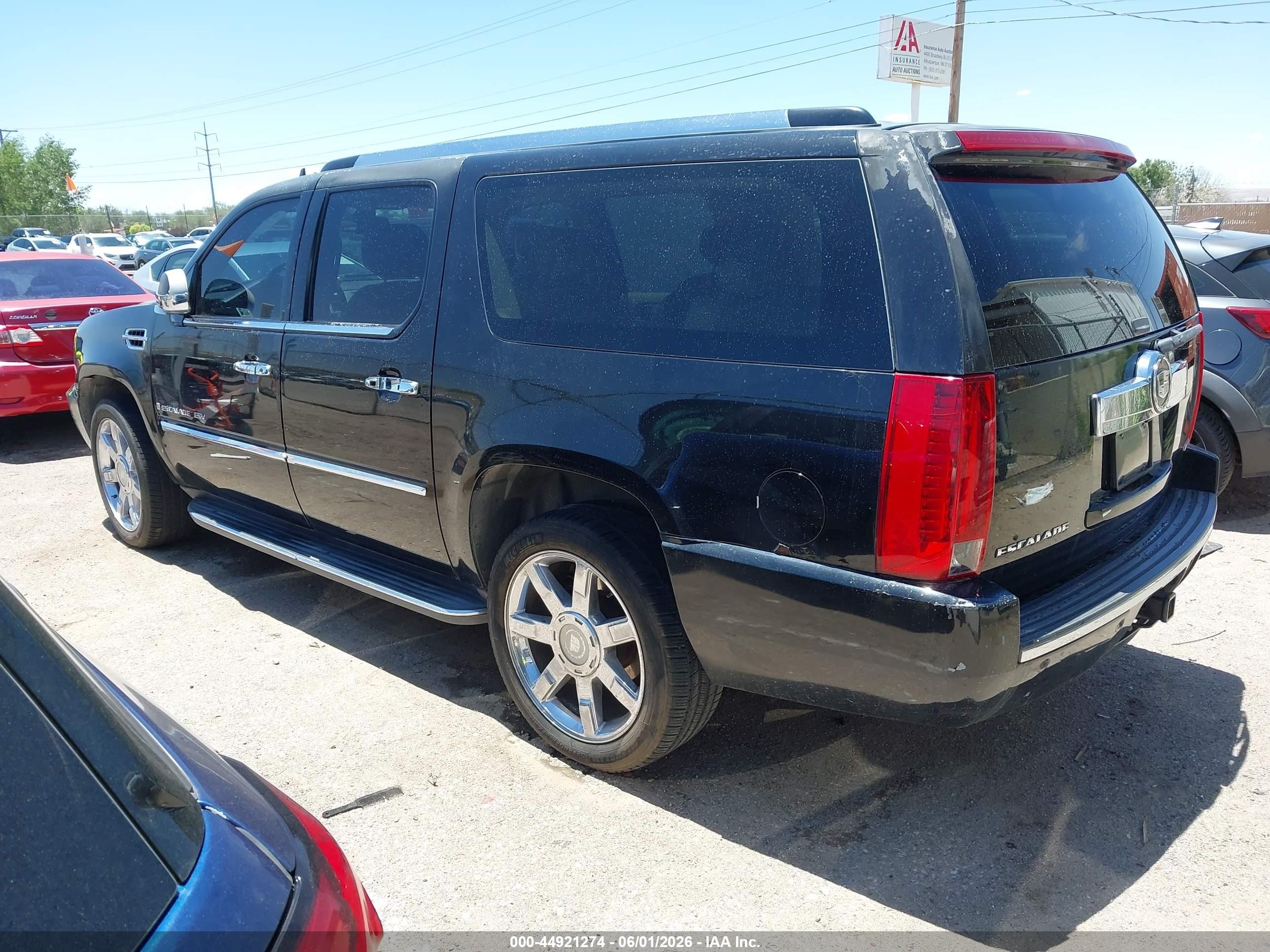 2007 Cadillac Escalade Esv Standard Black vin: 1GYFK66857R319365