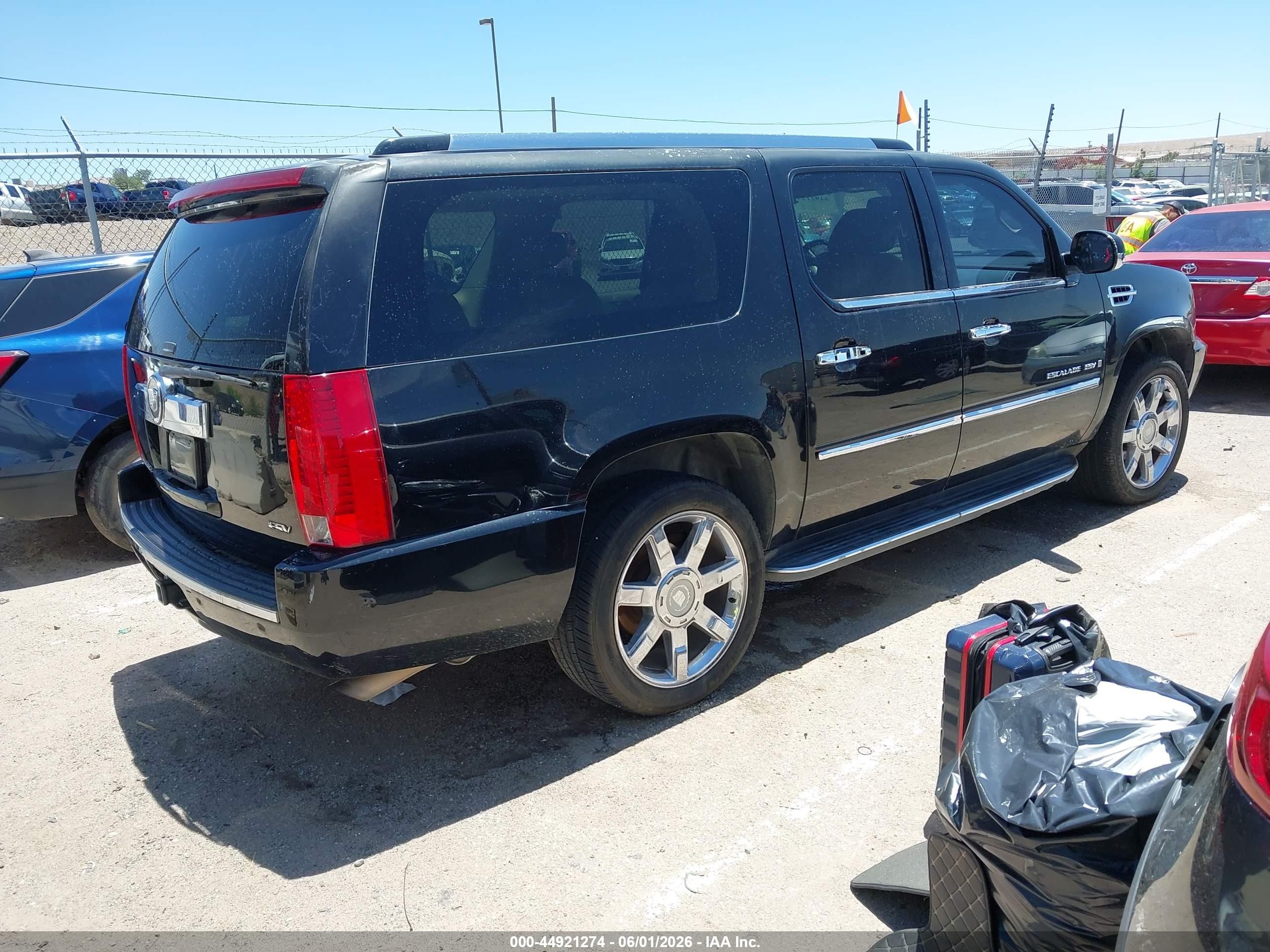 2007 Cadillac Escalade Esv Standard Black vin: 1GYFK66857R319365