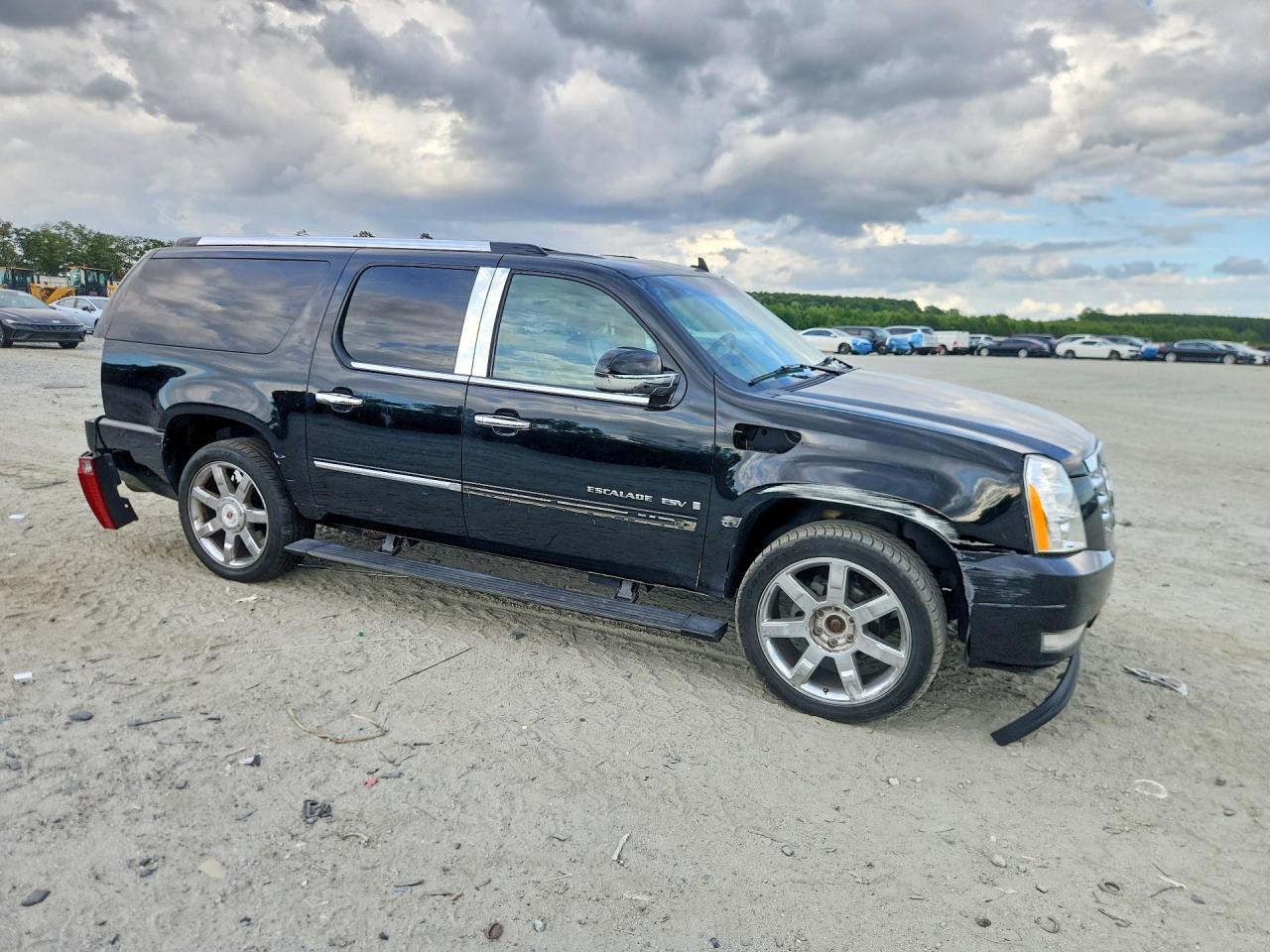 2007 Cadillac Escalade Esv Black vin: 1GYFK66857R396317