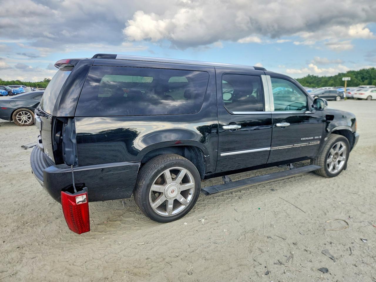2007 Cadillac Escalade Esv Black vin: 1GYFK66857R396317