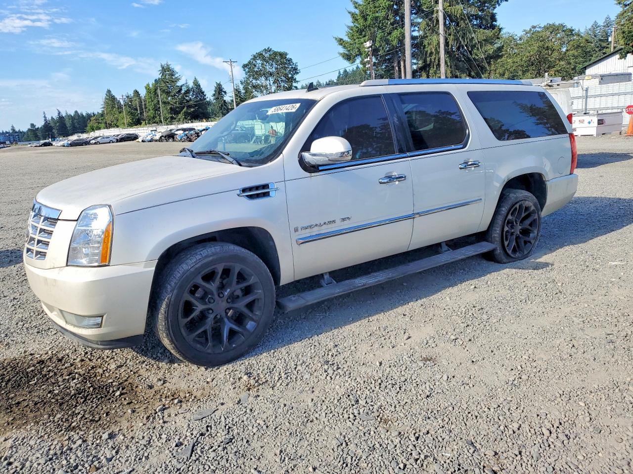 2008 Cadillac Escalade Esv White vin: 1GYFK66858R120558