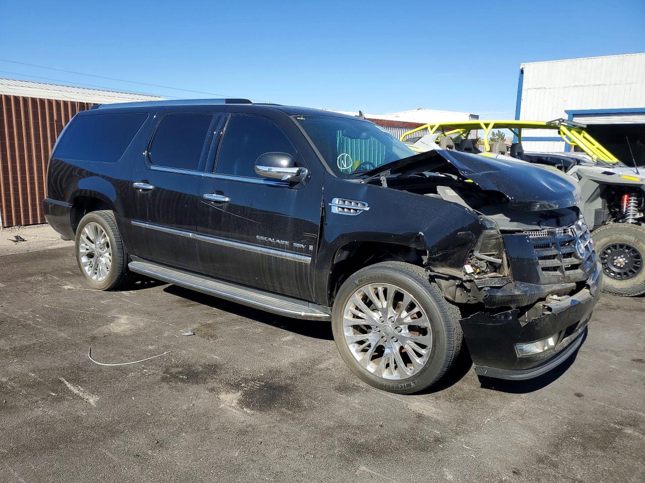 2008 Cadillac Escalade Esv Black vin: 1GYFK66858R227075