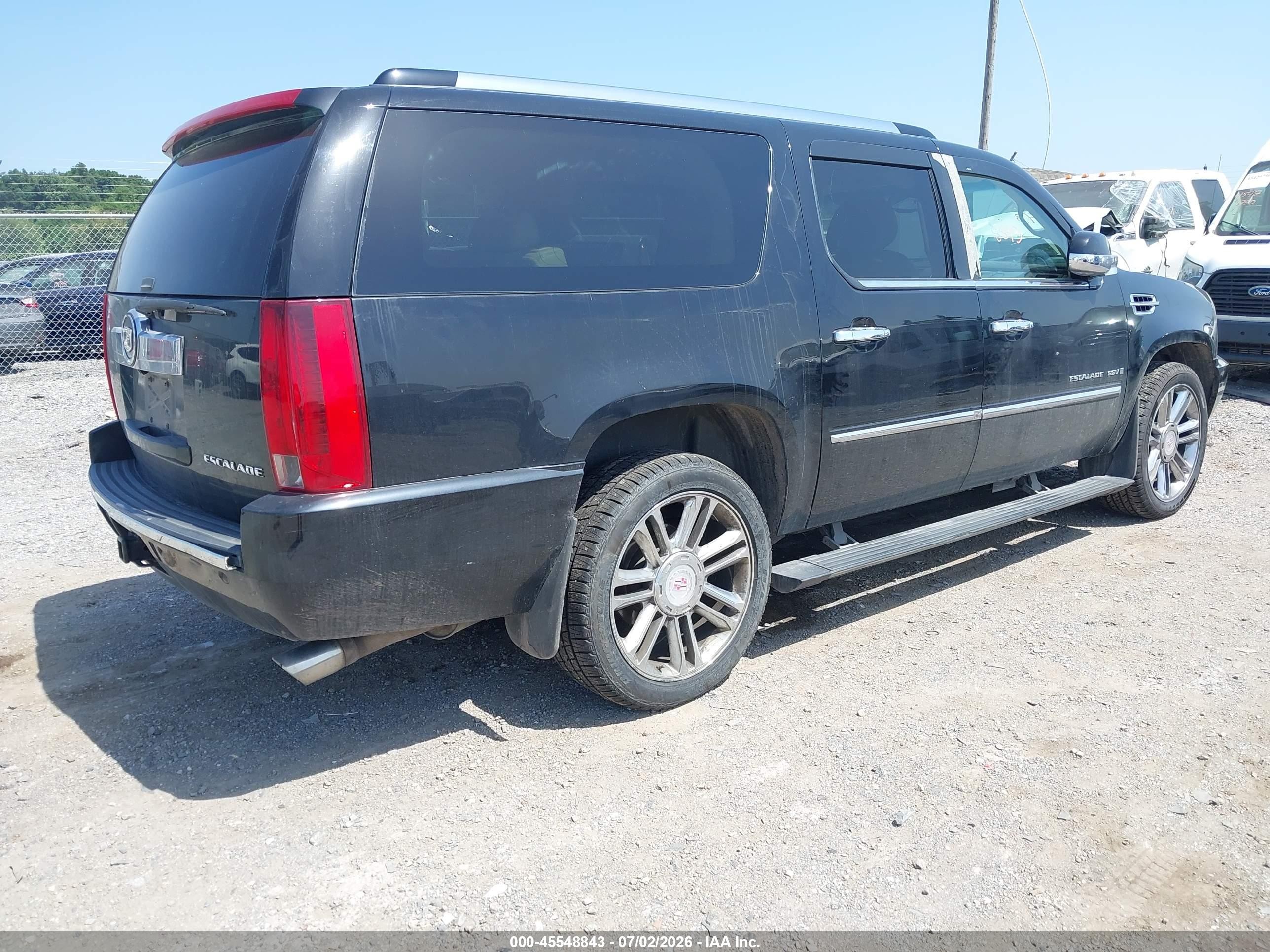 2008 Cadillac Escalade Esv   Black vin: 1GYFK66858R238058