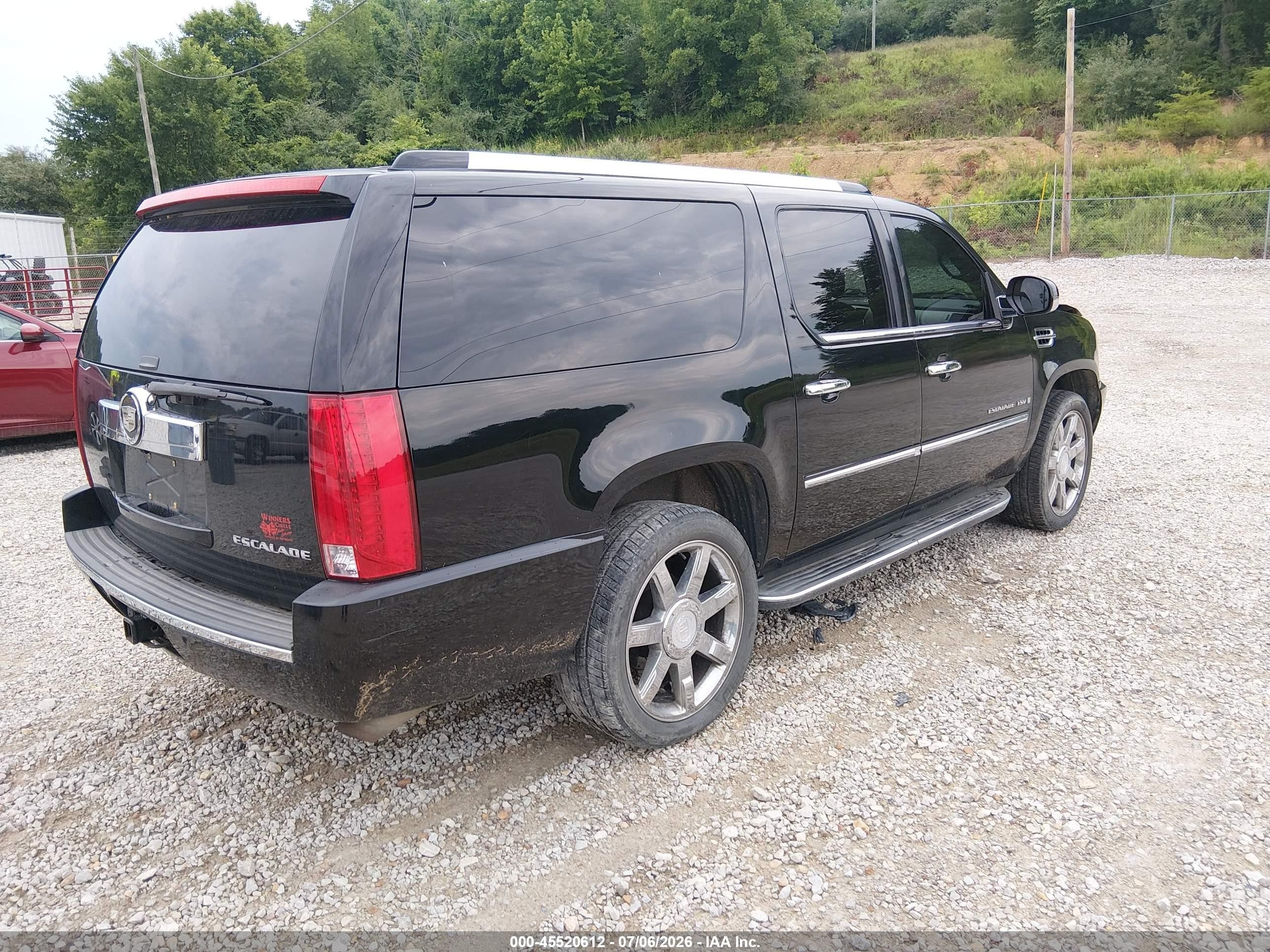 2008 Cadillac Escalade Esv   Black vin: 1GYFK66858R247214