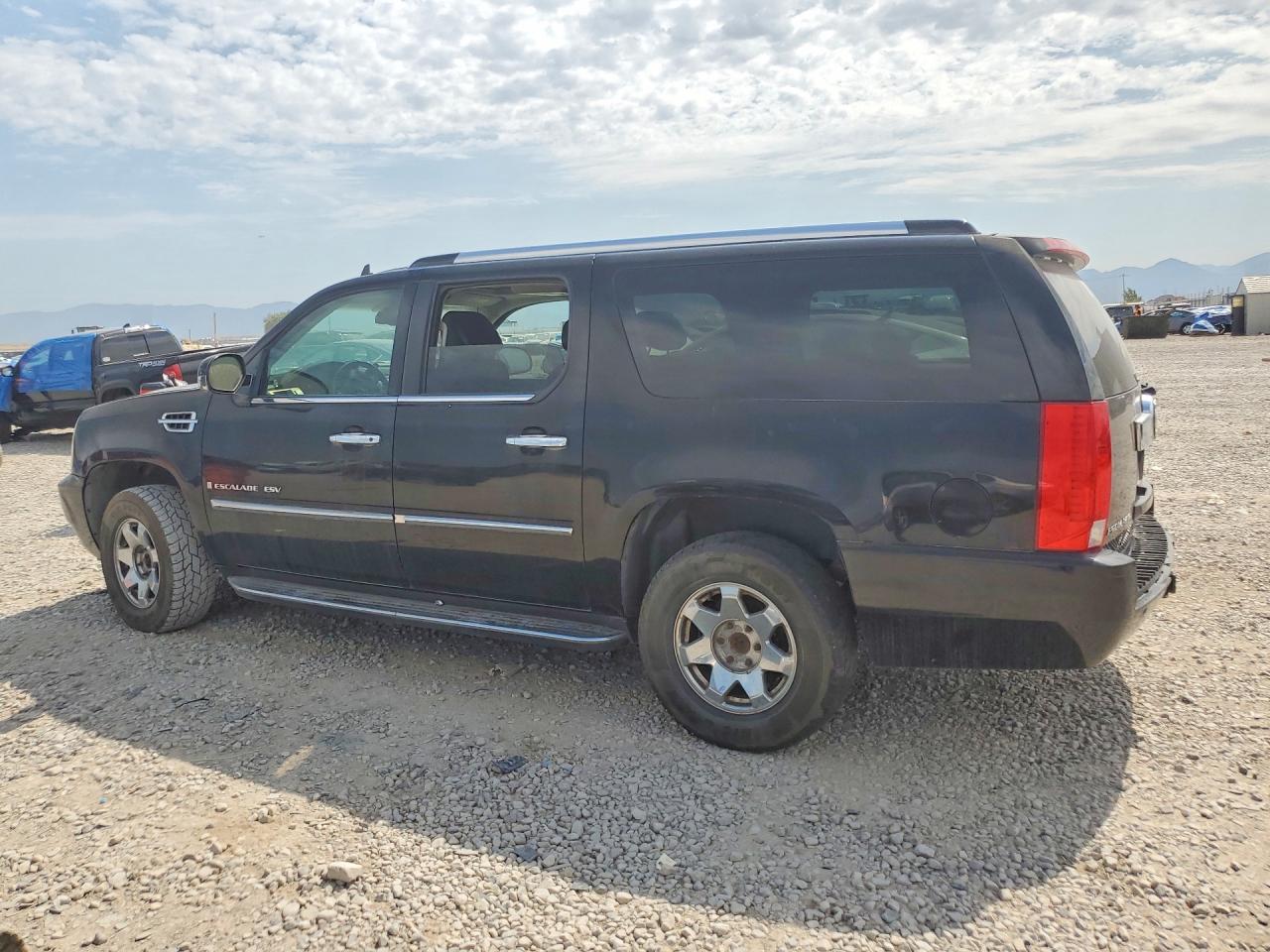 2007 Cadillac Escalade Esv Black vin: 1GYFK66867R236088