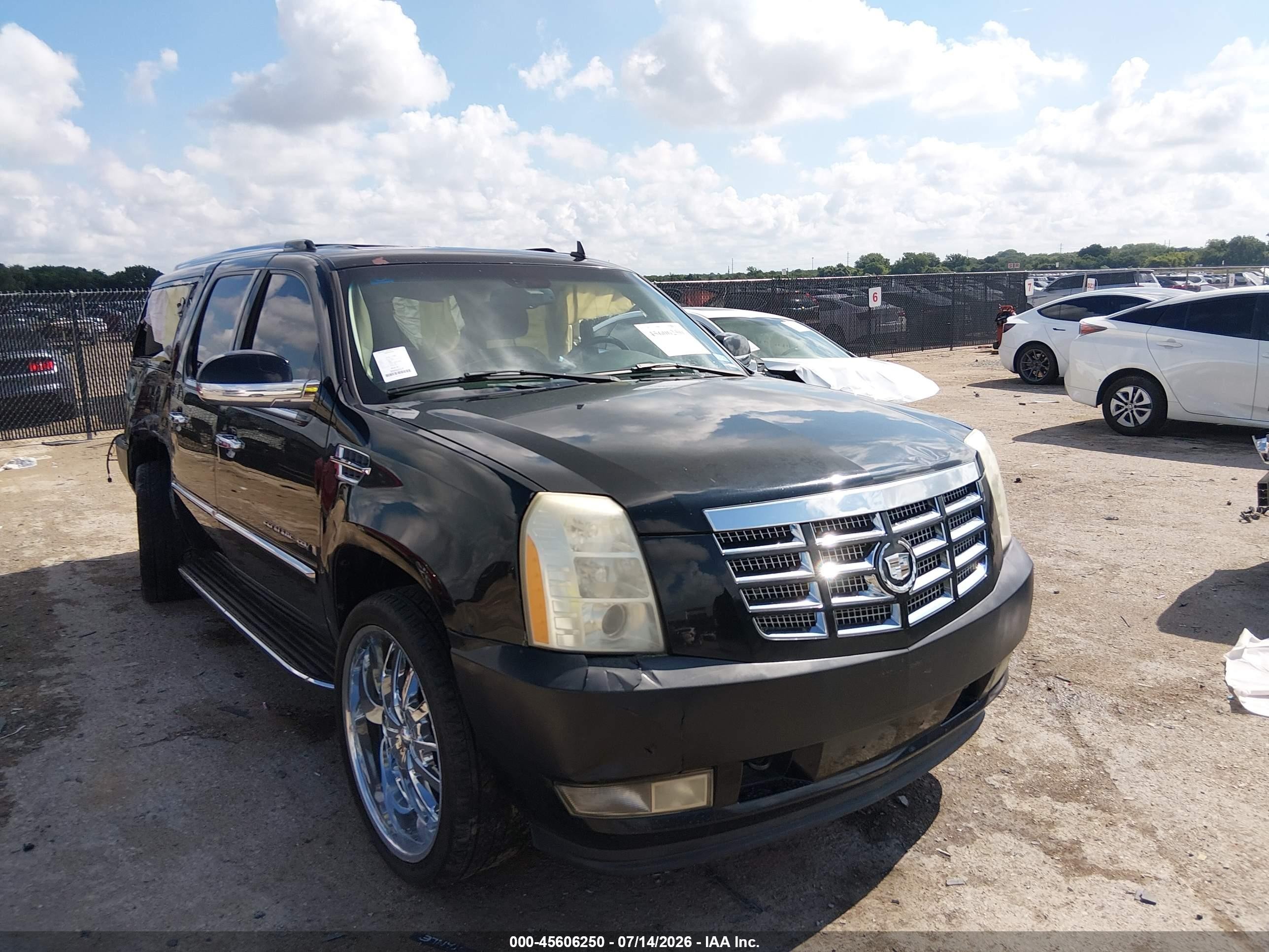 2008 Cadillac Escalade Esv   Black vin: 1GYFK66868R102764
