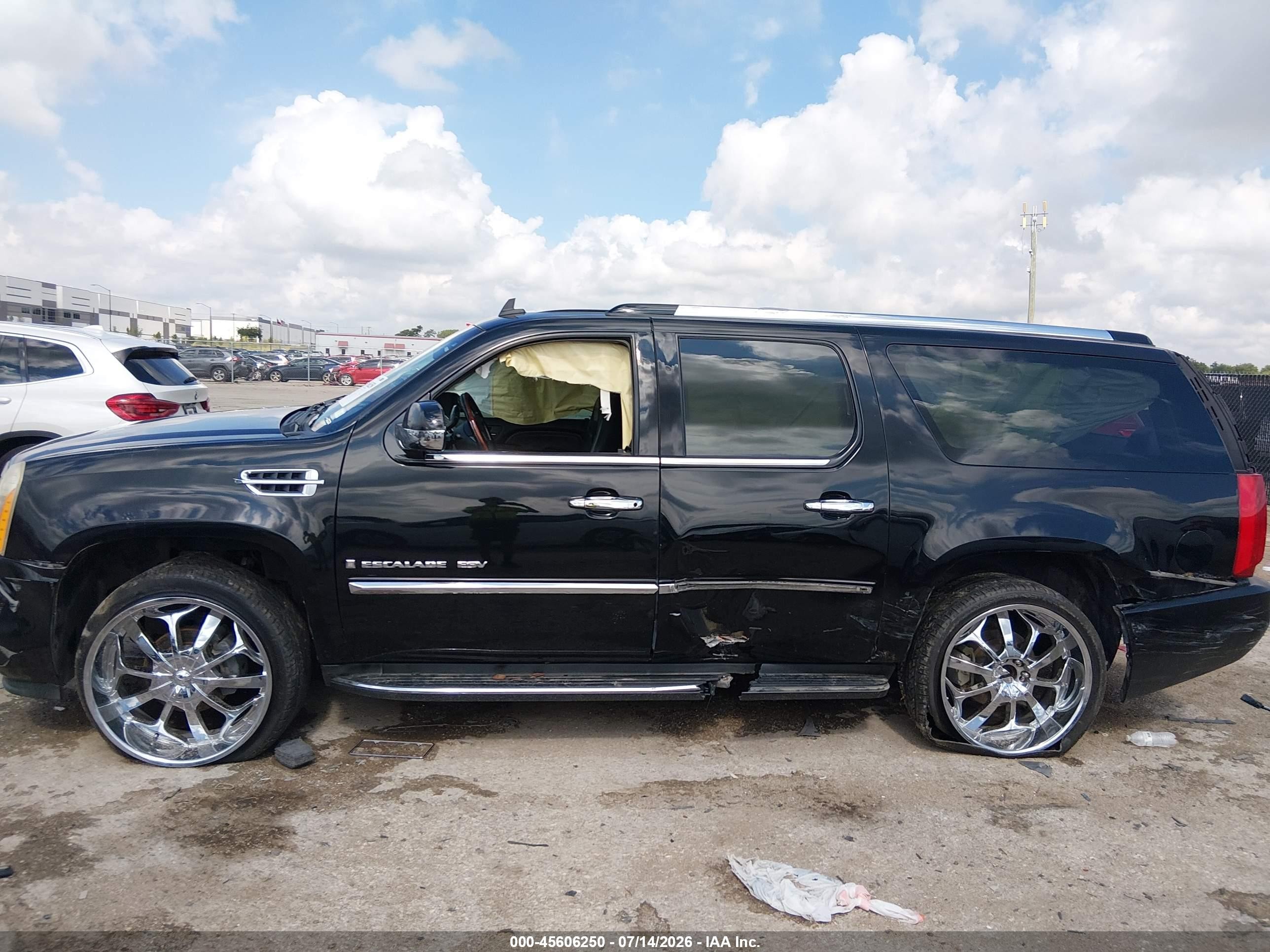 2008 Cadillac Escalade Esv   Black vin: 1GYFK66868R102764