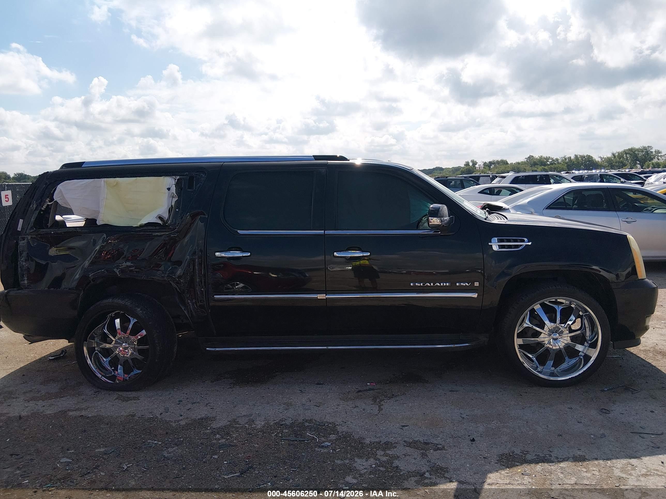2008 Cadillac Escalade Esv   Black vin: 1GYFK66868R102764