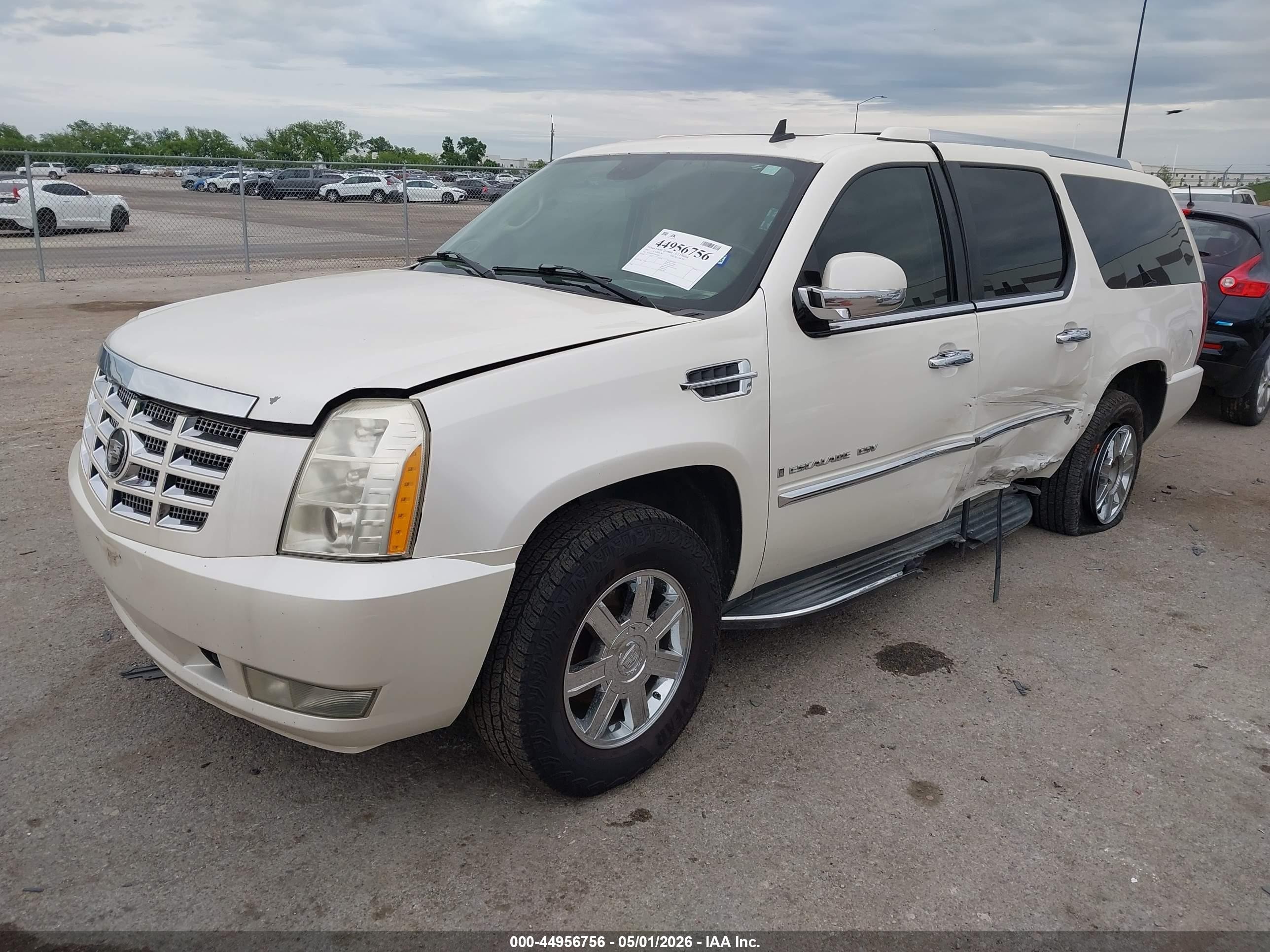 2007 Cadillac Escalade Esv Standard White vin: 1GYFK66877R234043
