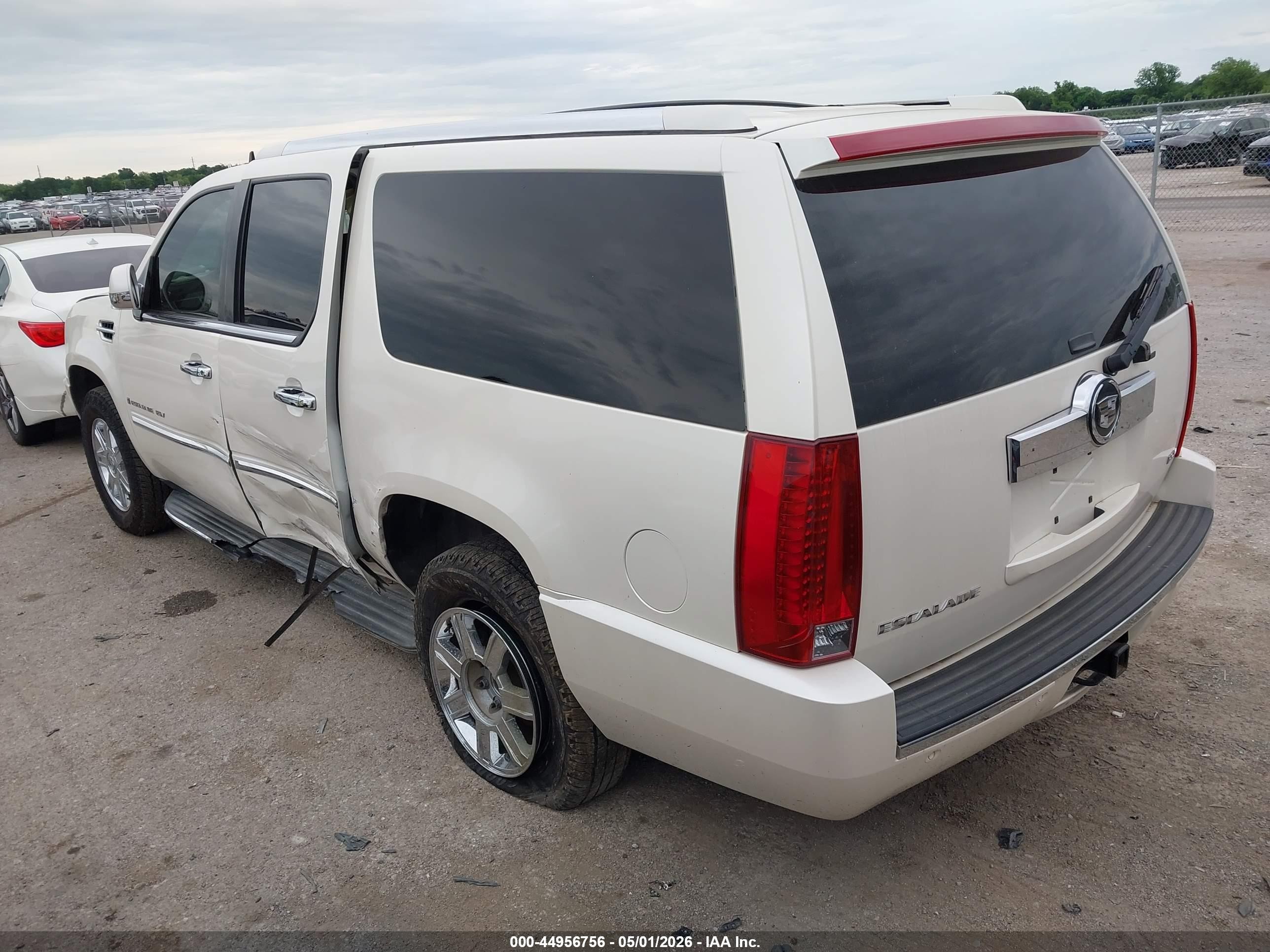 2007 Cadillac Escalade Esv Standard White vin: 1GYFK66877R234043