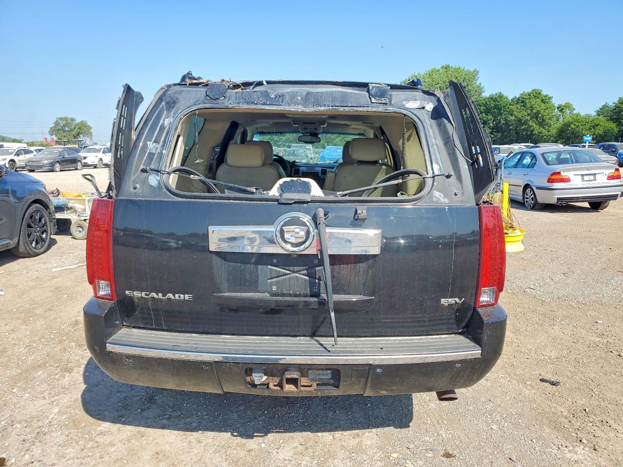 2007 Cadillac Escalade Esv Black vin: 1GYFK66877R339004