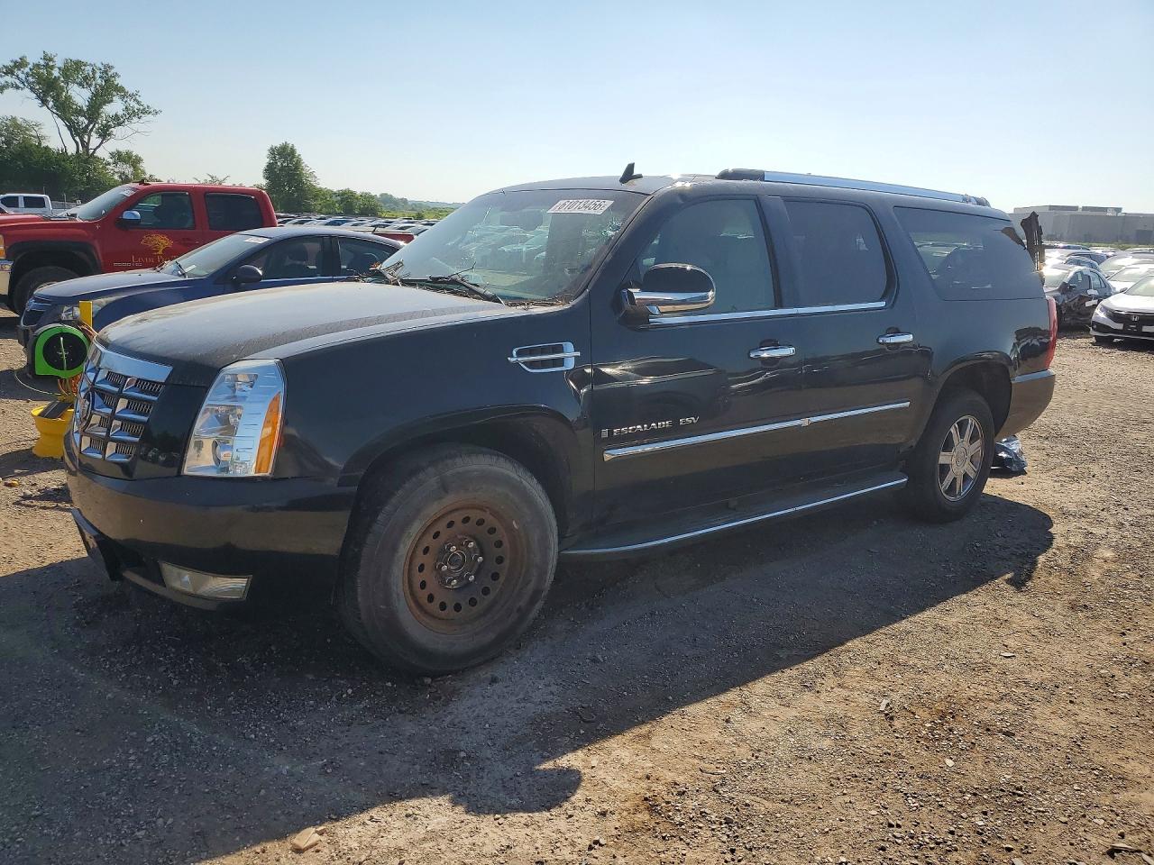 2007 Cadillac Escalade Esv Черный vin: 1GYFK66877R339004