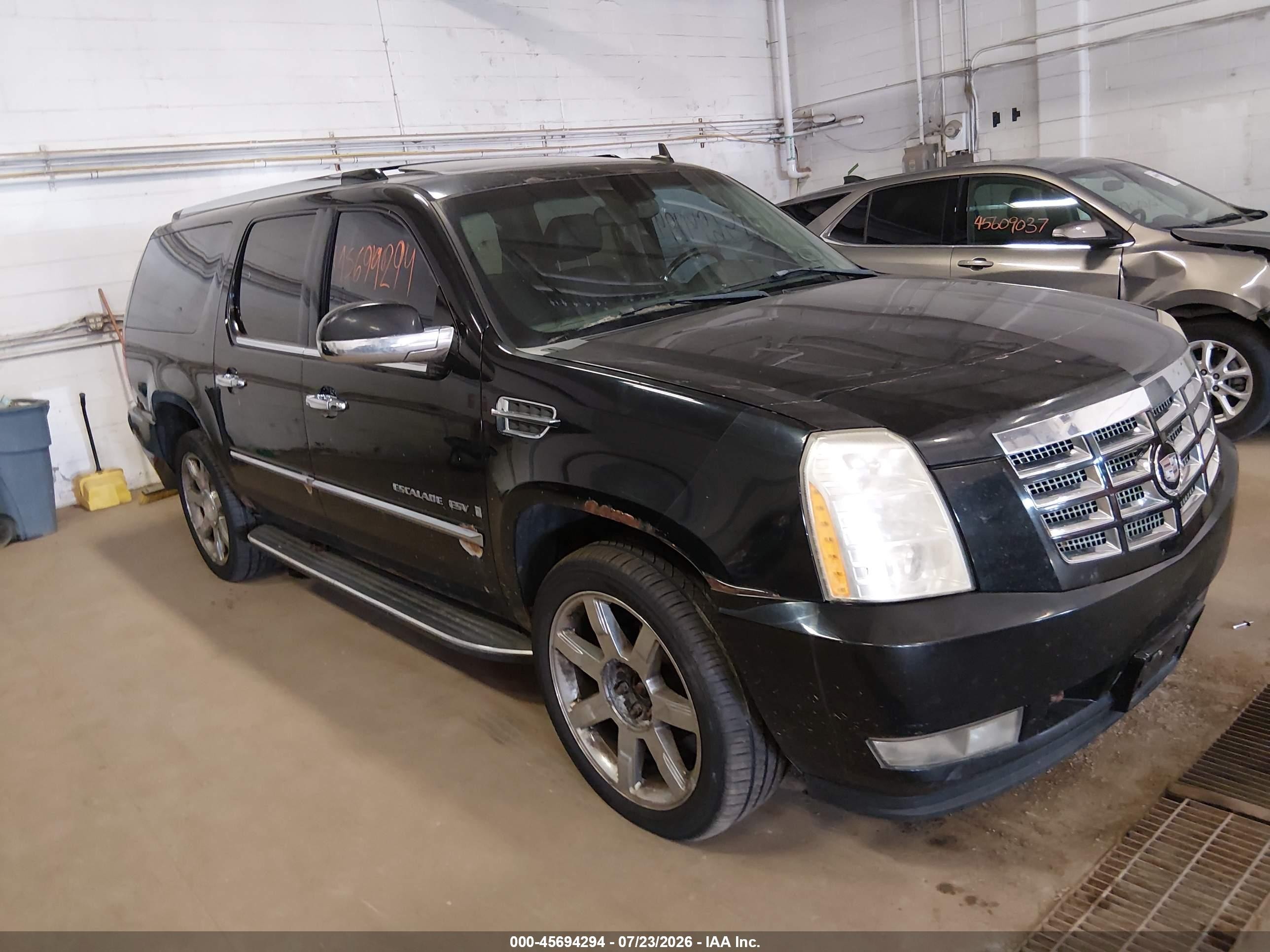 2008 Cadillac Escalade Esv   Black vin: 1GYFK66878R120562