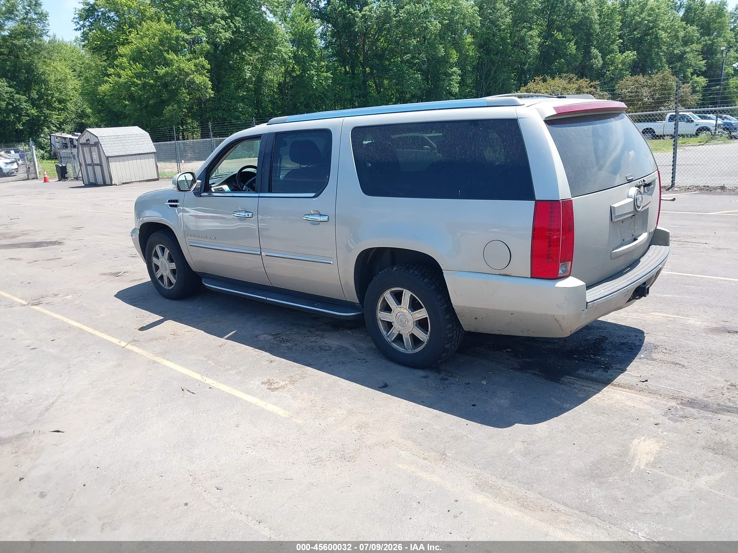 2007 Cadillac Escalade Esv Standard Gold vin: 1GYFK66887R429407