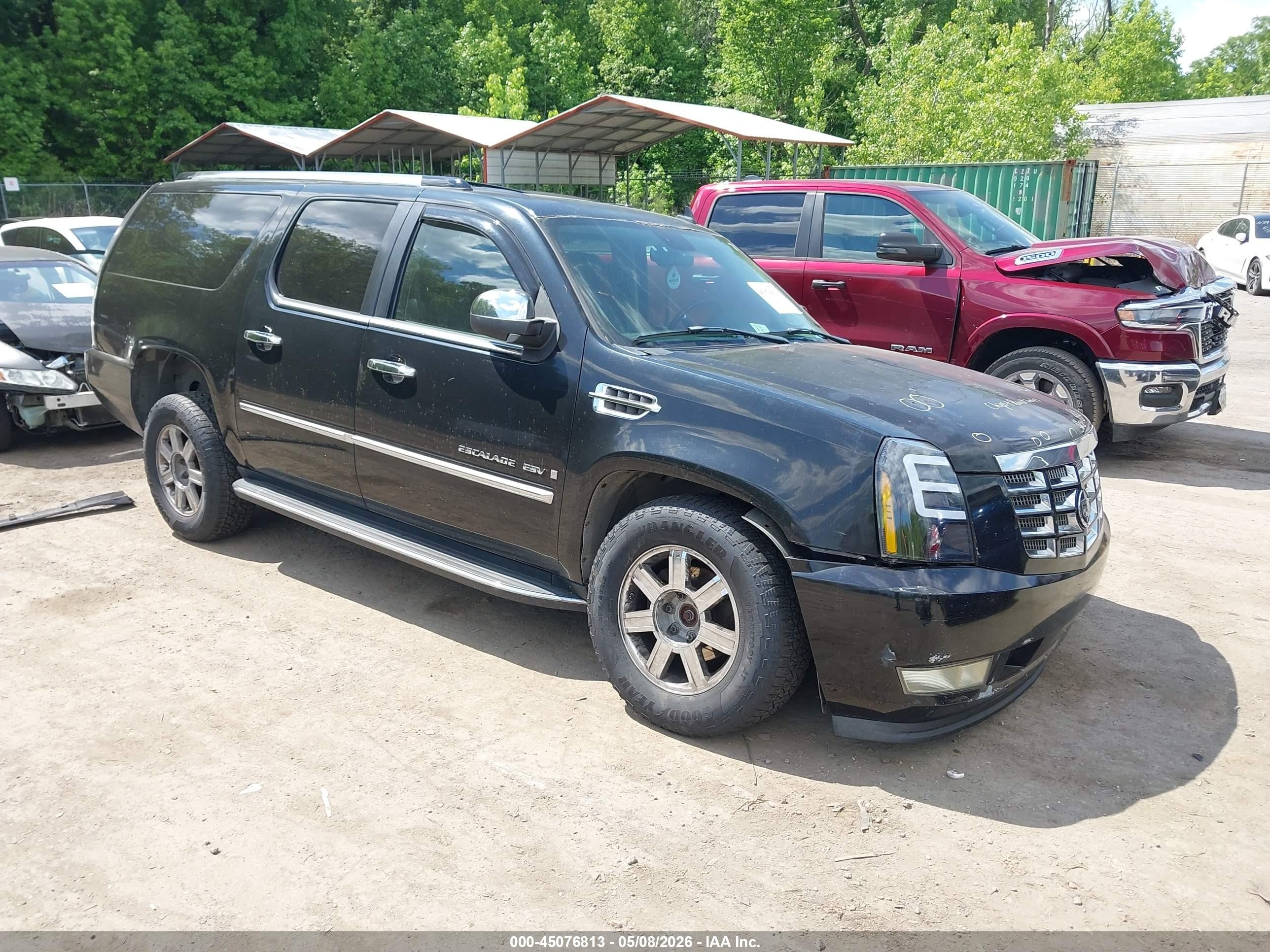 2007 Cadillac Escalade Esv Standard Black vin: 1GYFK66897R188408