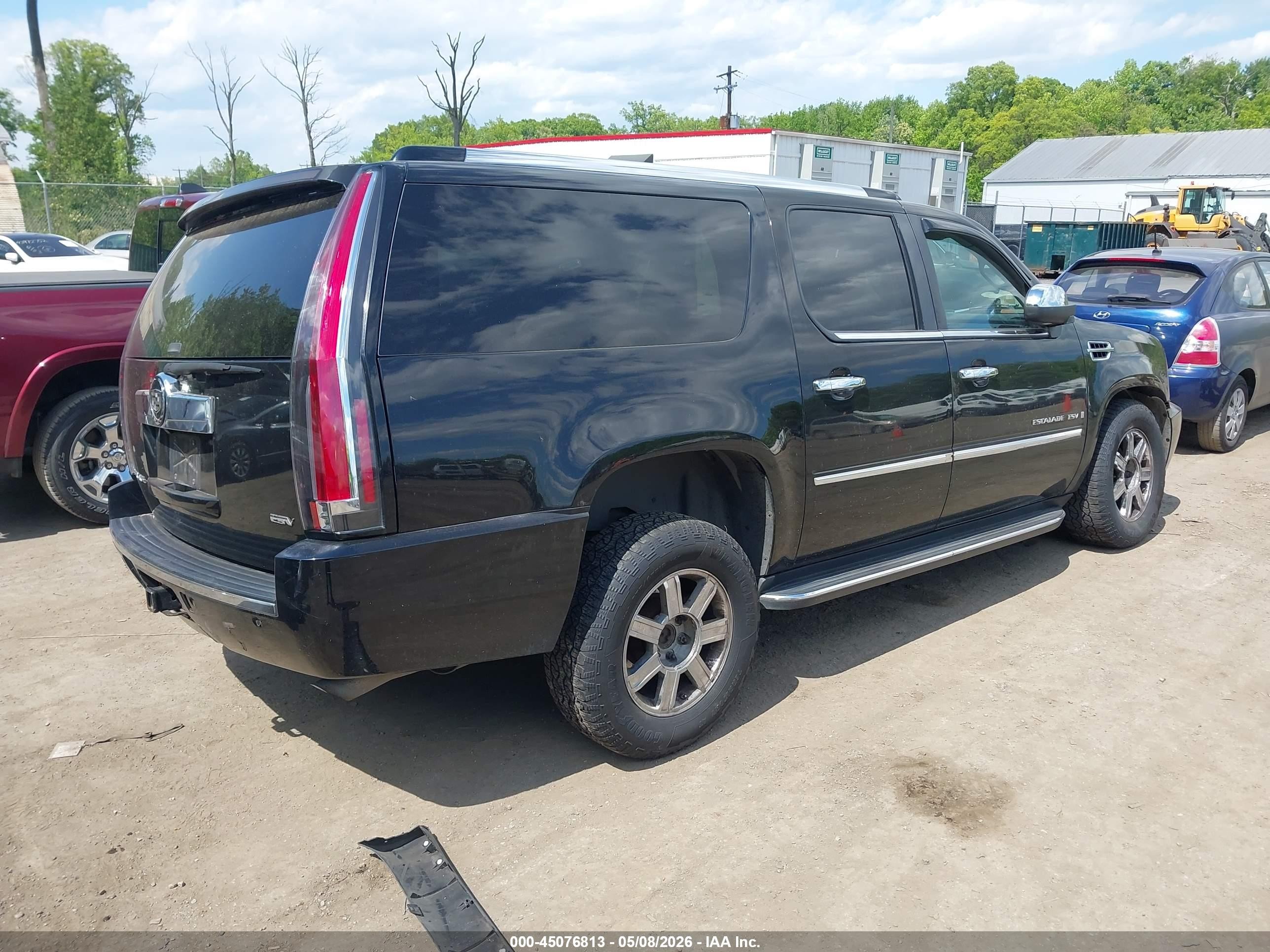 2007 Cadillac Escalade Esv Standard Black vin: 1GYFK66897R188408