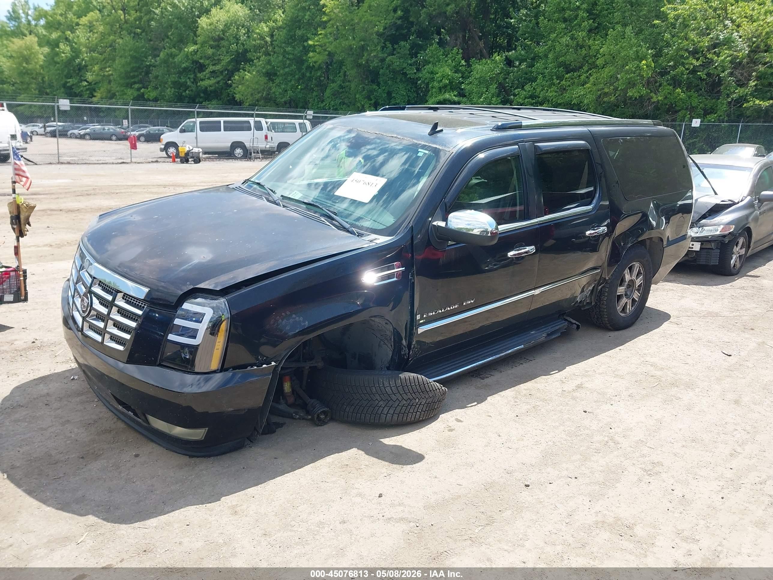 2007 Cadillac Escalade Esv Standard Black vin: 1GYFK66897R188408