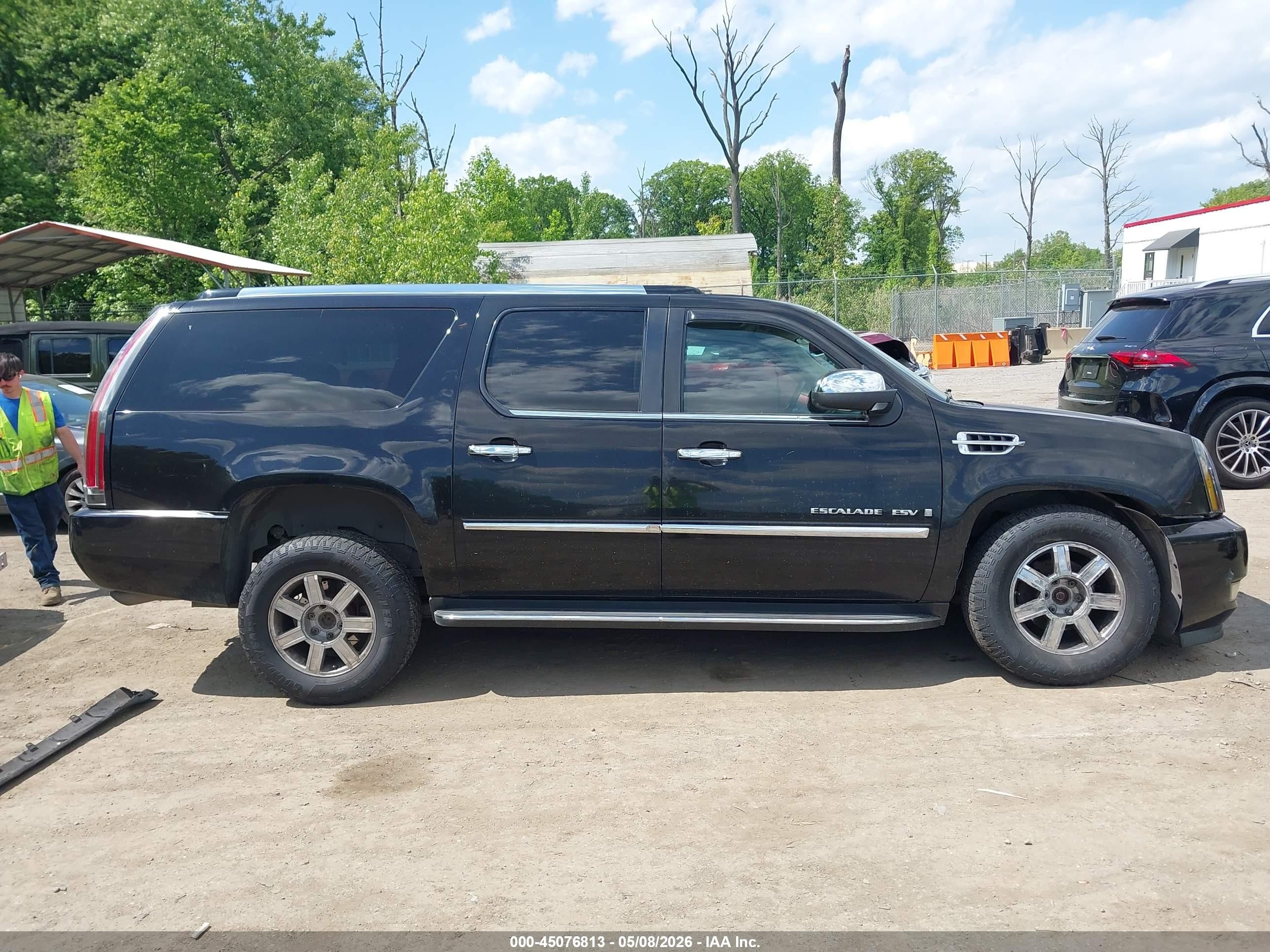 2007 Cadillac Escalade Esv Standard Black vin: 1GYFK66897R188408