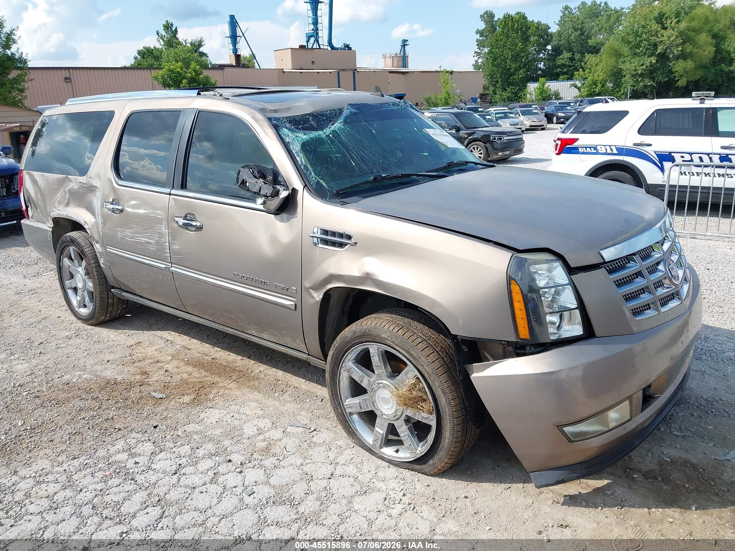2007 Cadillac Escalade Esv Standard Beige vin: 1GYFK66897R301208
