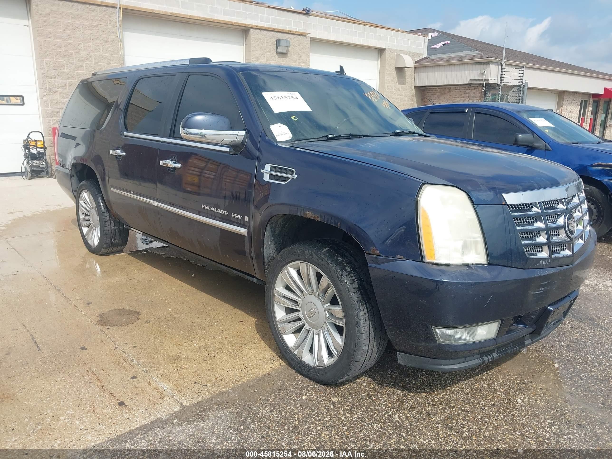 2008 Cadillac Escalade Esv Standard Dark Blue vin: 1GYFK66898R163008