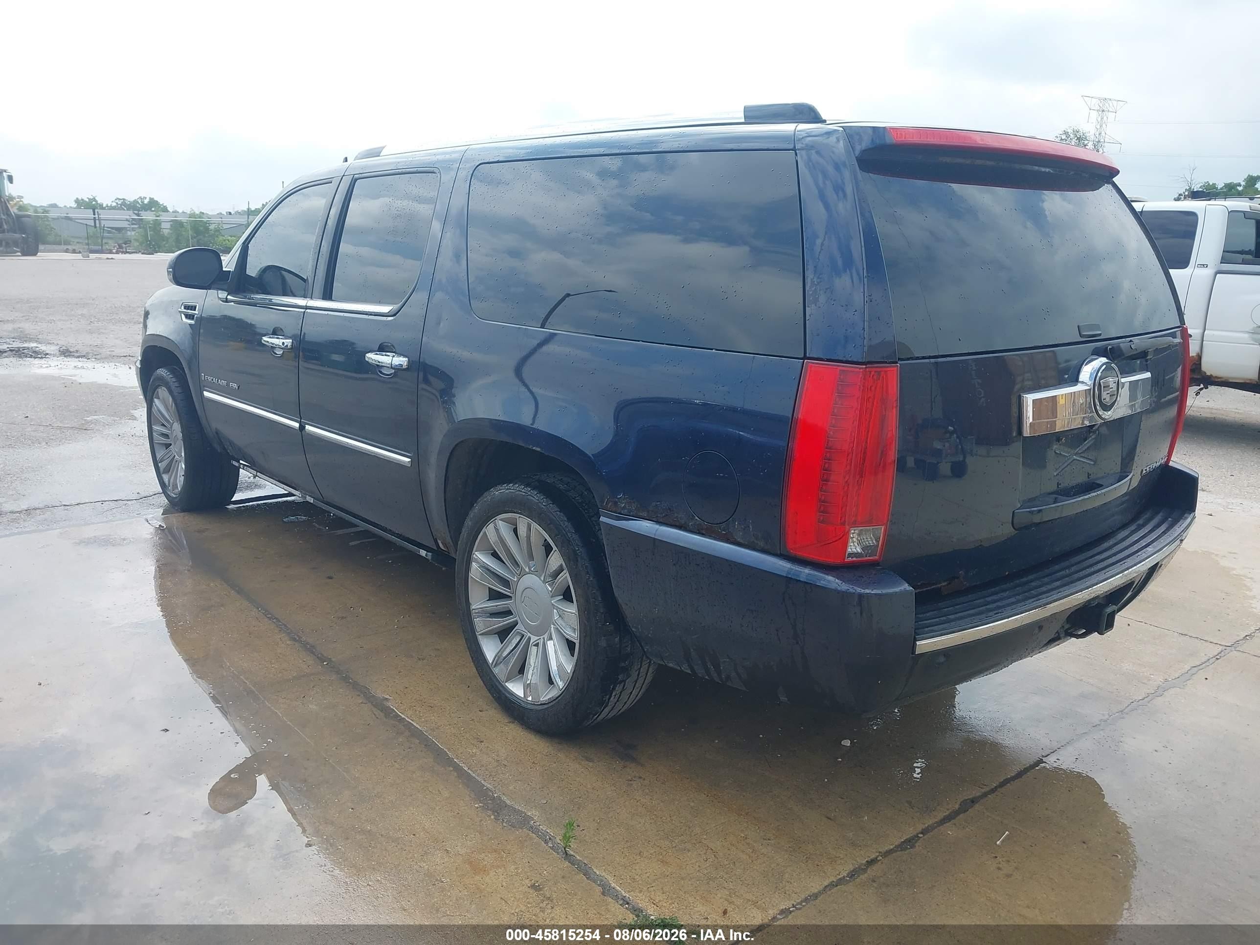 2008 Cadillac Escalade Esv Standard Dark Blue vin: 1GYFK66898R163008