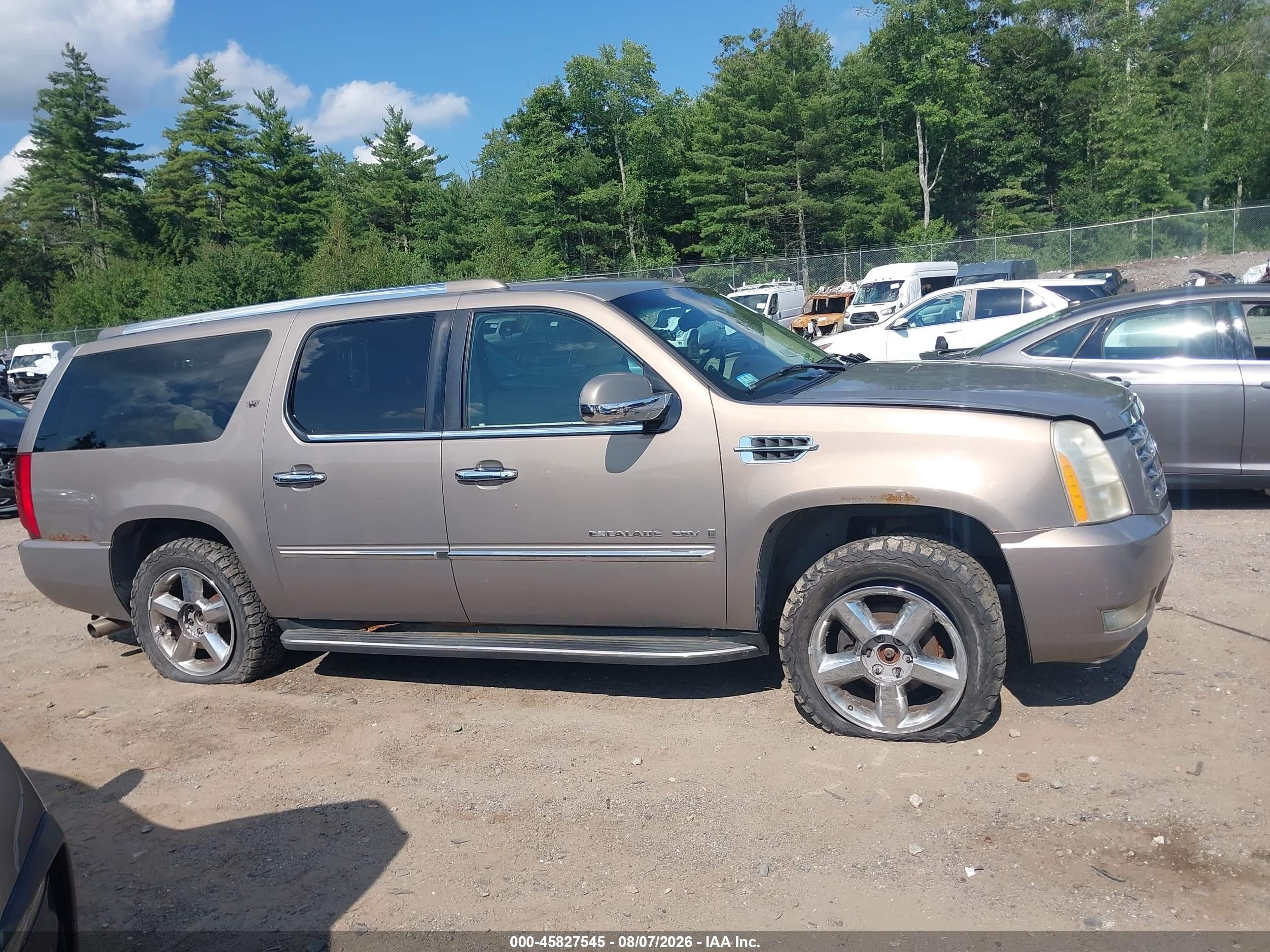 2007 Cadillac Escalade Esv Standard Tan vin: 1GYFK668X7R252262