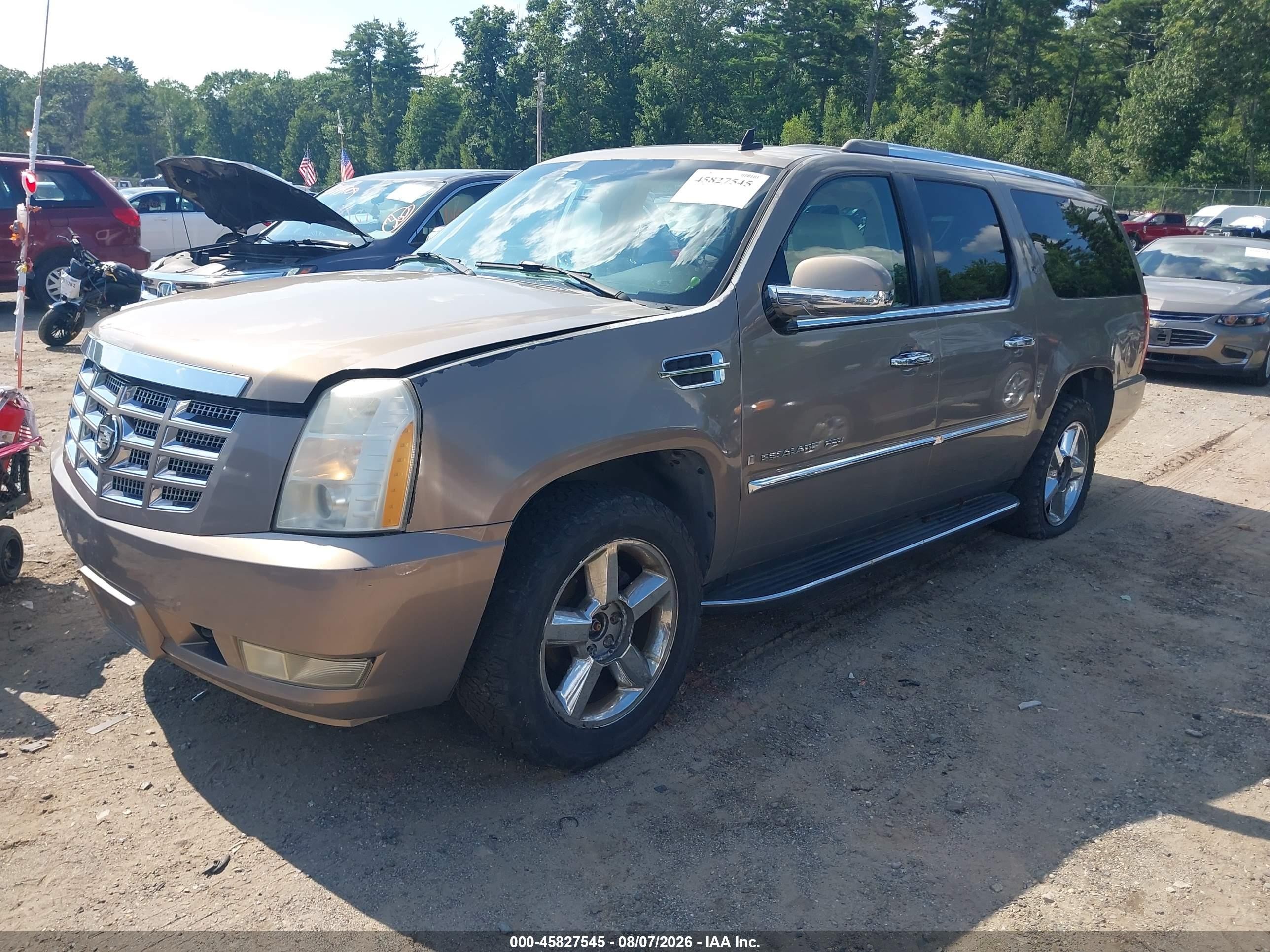 2007 Cadillac Escalade Esv Standard Tan vin: 1GYFK668X7R252262