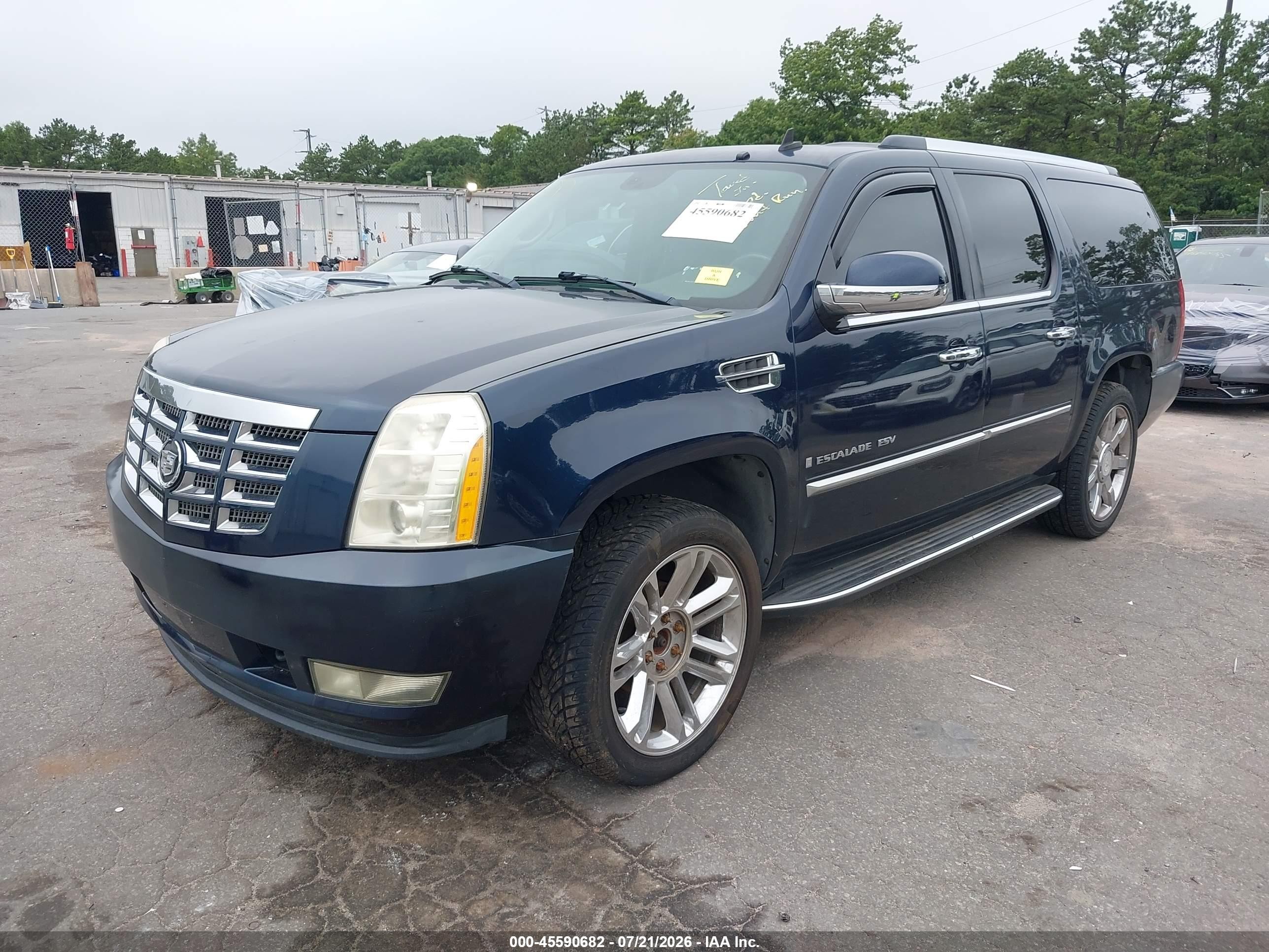 2007 Cadillac Escalade Esv Standard Dark Blue vin: 1GYFK668X7R269336