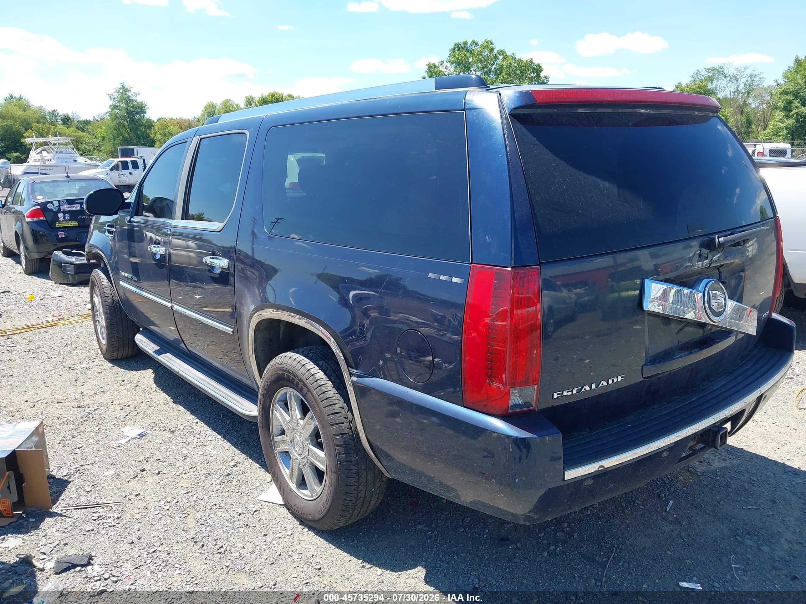 2007 Cadillac Escalade Esv Standard Blue vin: 1GYFK668X7R281664