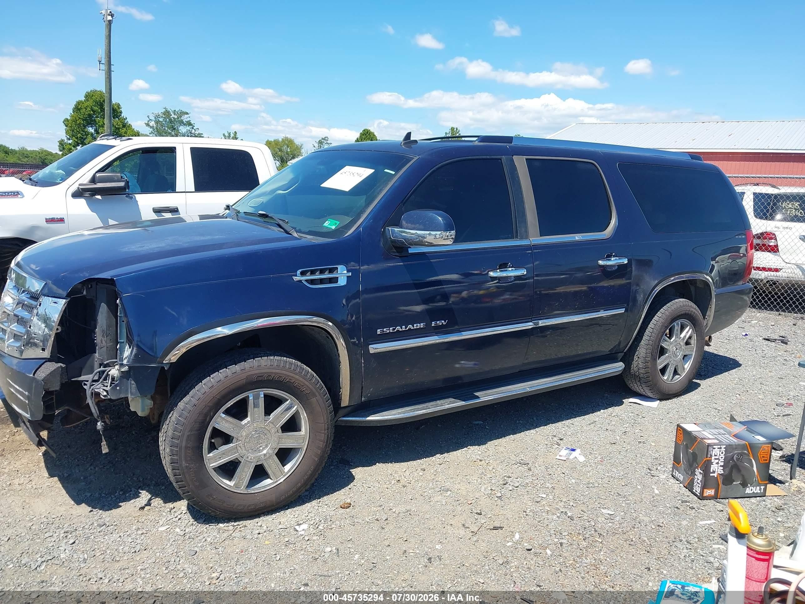 2007 Cadillac Escalade Esv Standard Blue vin: 1GYFK668X7R281664