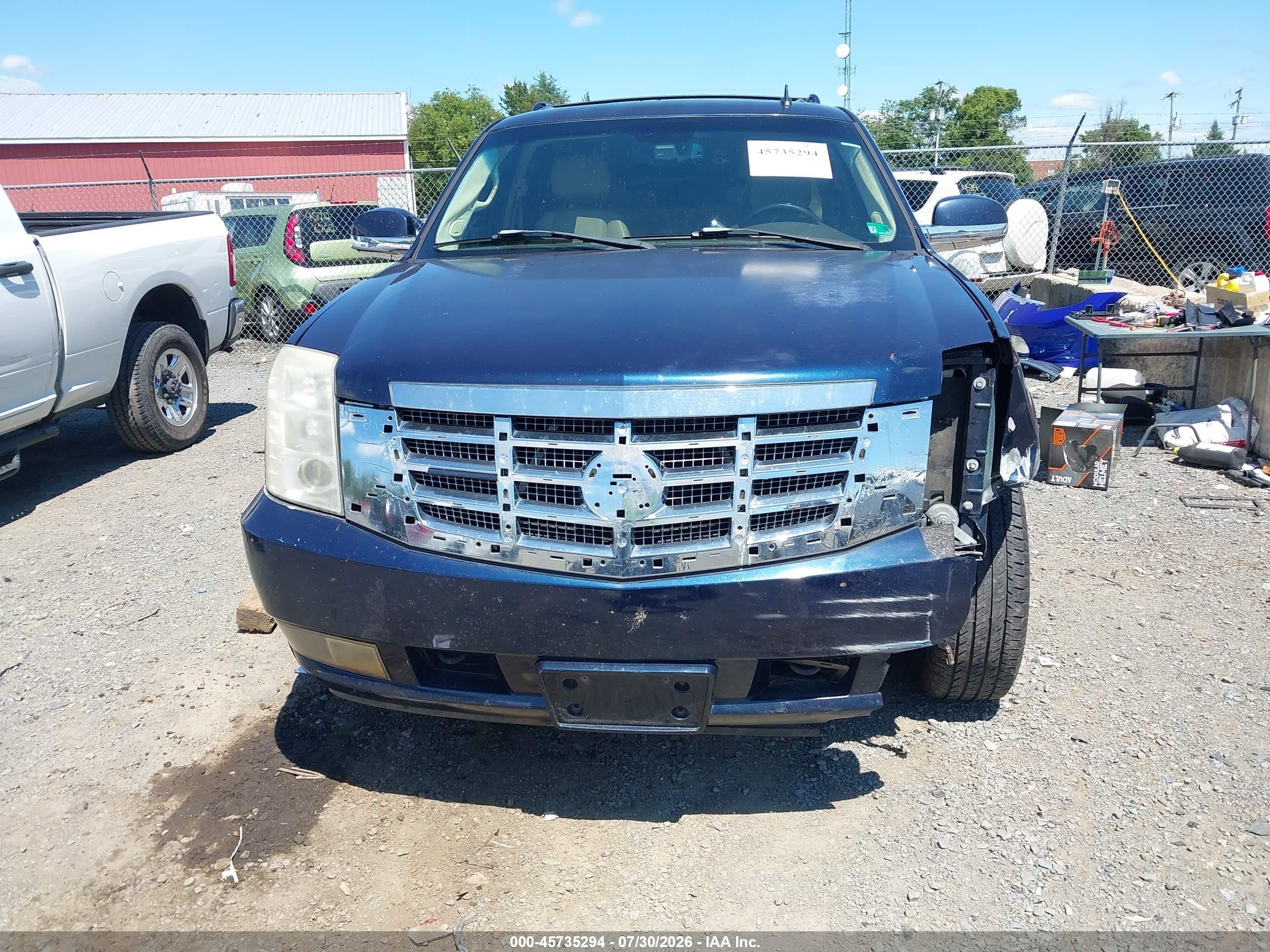 2007 Cadillac Escalade Esv Standard Blue vin: 1GYFK668X7R281664