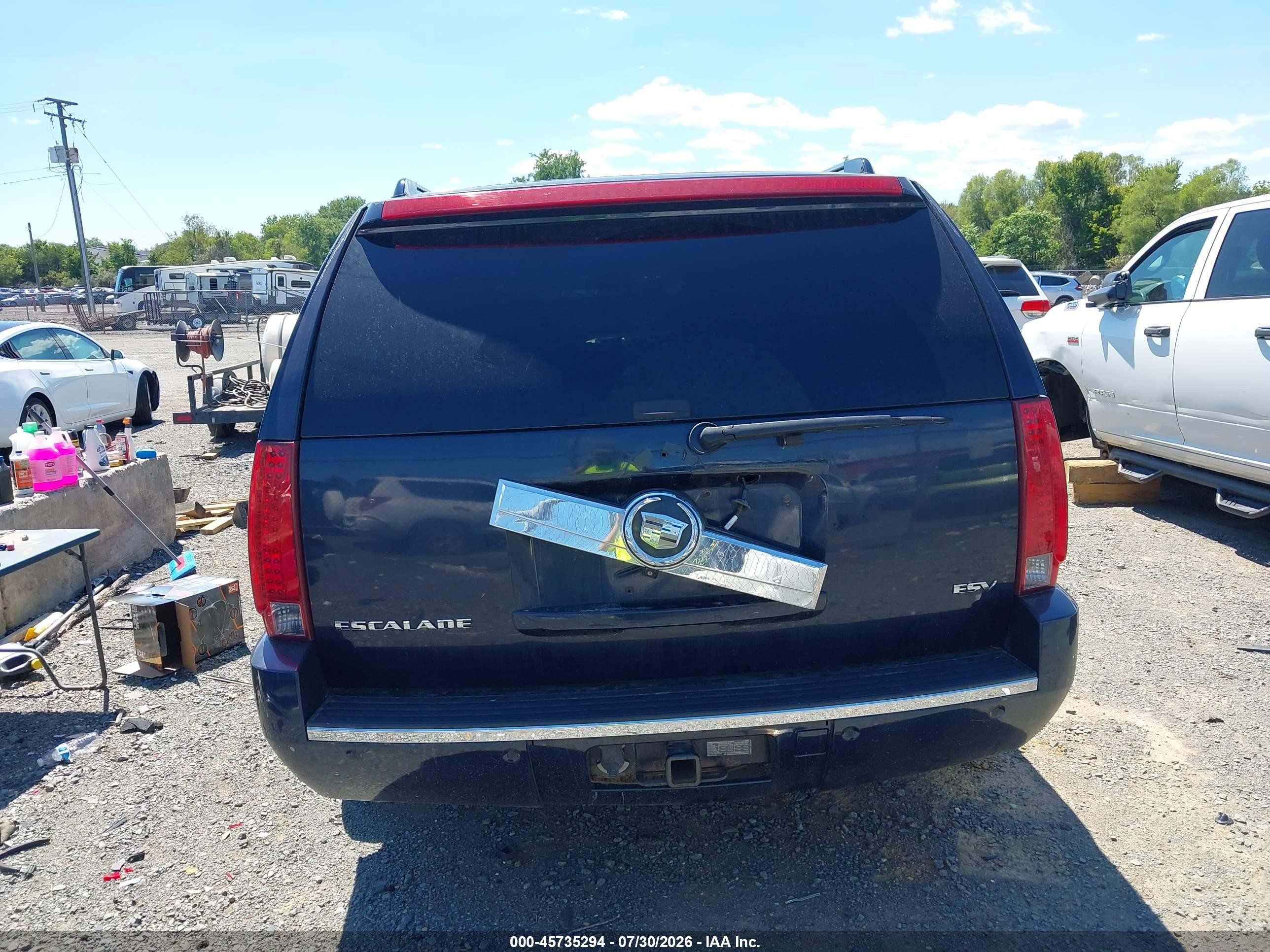 2007 Cadillac Escalade Esv Standard Blue vin: 1GYFK668X7R281664