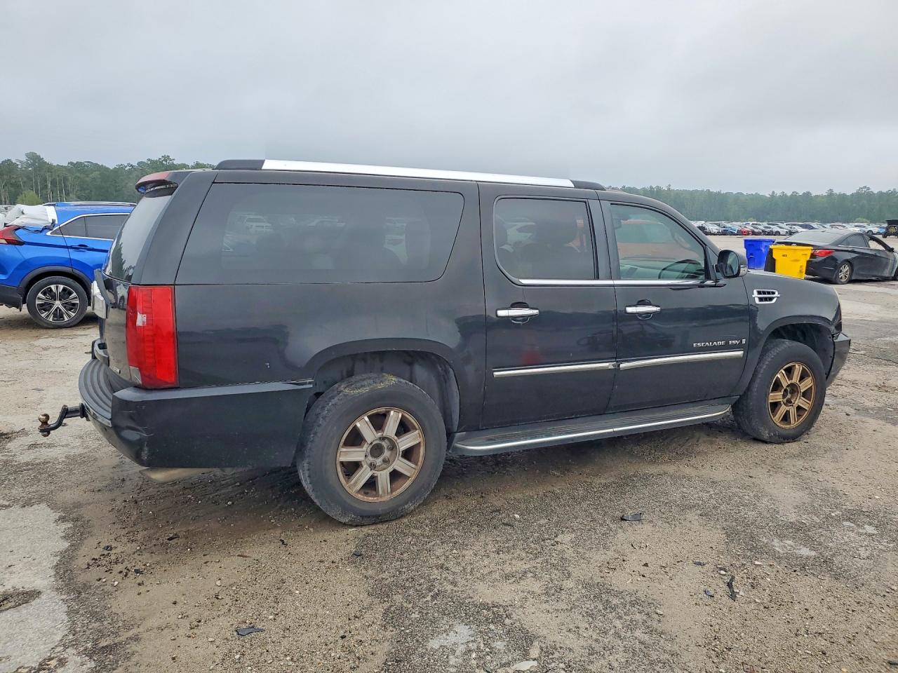 2007 Cadillac Escalade Esv Black vin: 1GYFK668X7R288937
