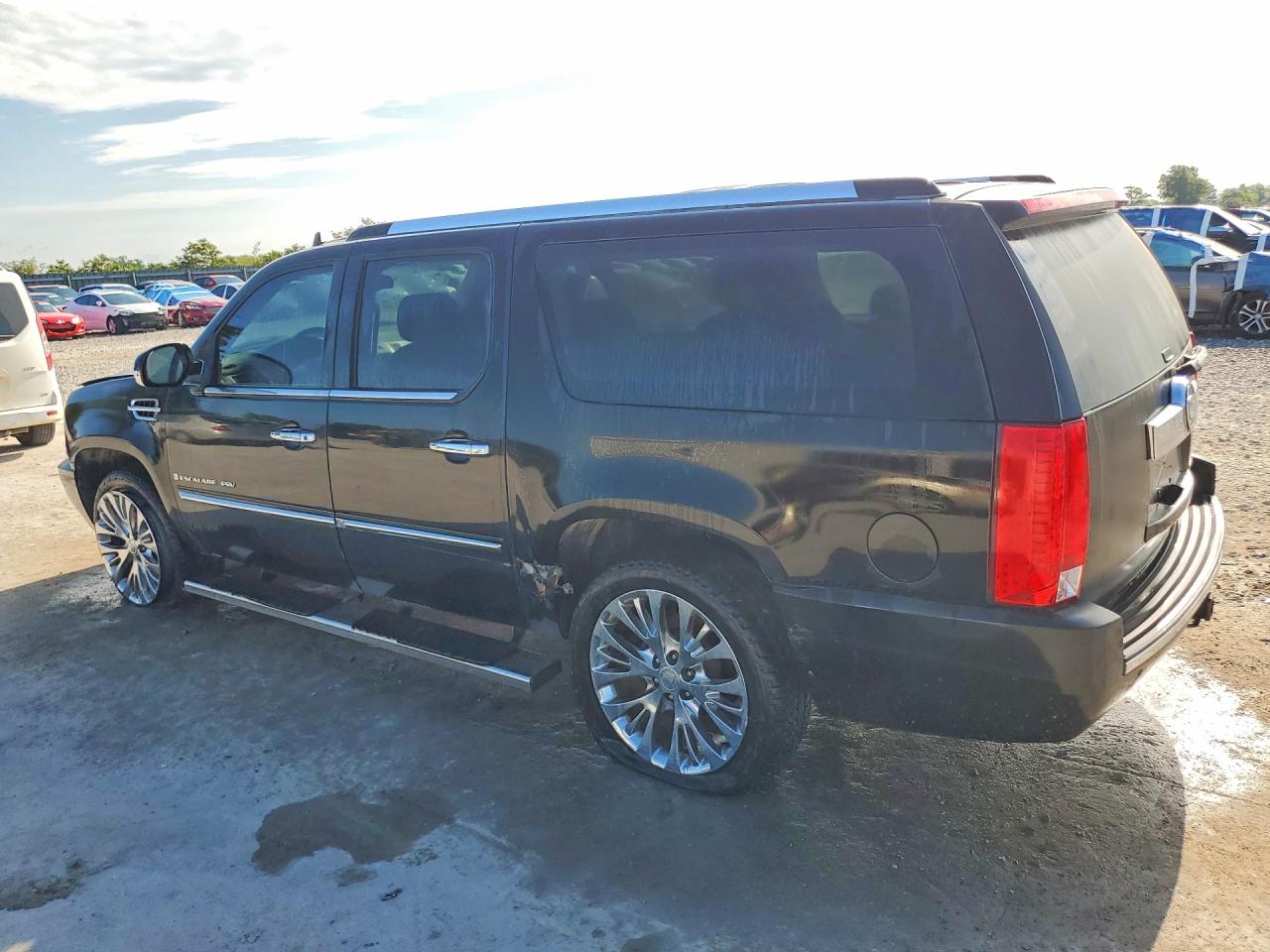 2007 Cadillac Escalade Esv Black vin: 1GYFK668X7R356508