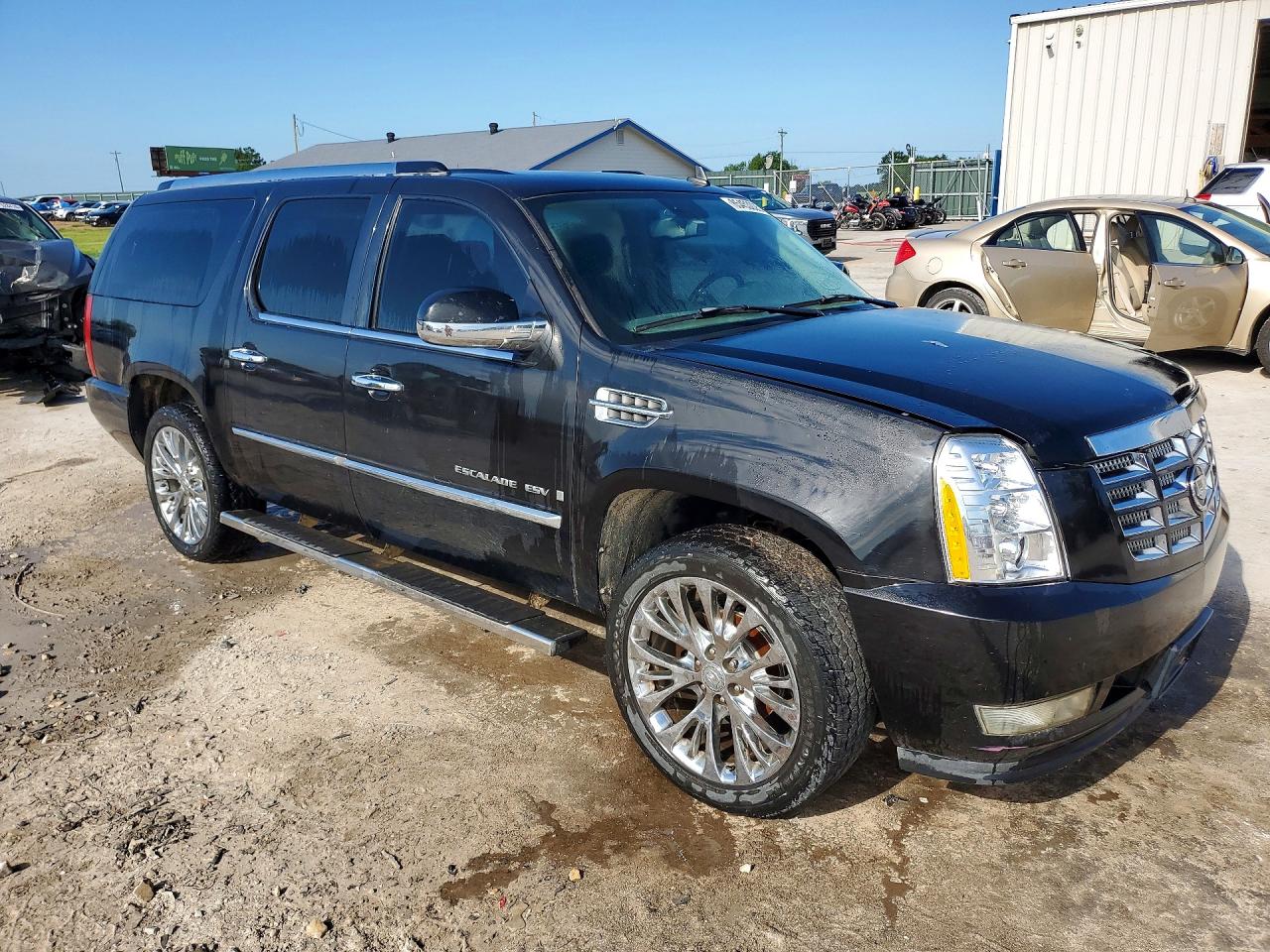 2007 Cadillac Escalade Esv Black vin: 1GYFK668X7R356508