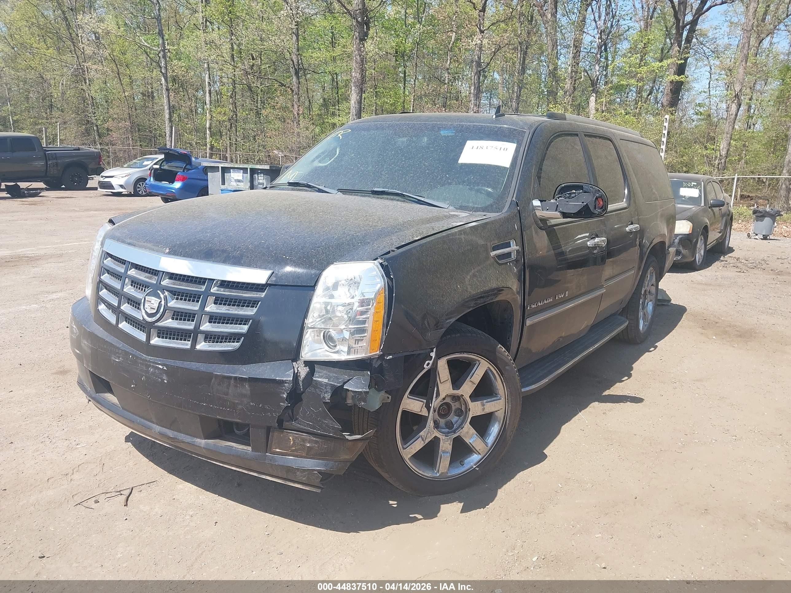 2008 Cadillac Escalade Esv Standard Черный vin: 1GYFK668X8R130261